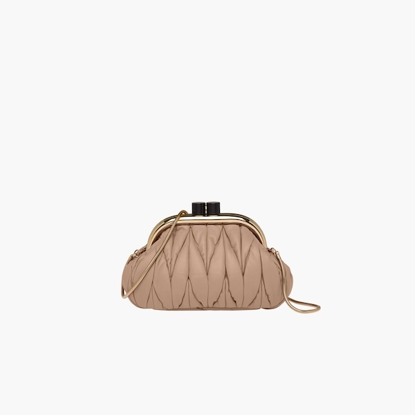 Miu Belle Nappa leather clutch - 3