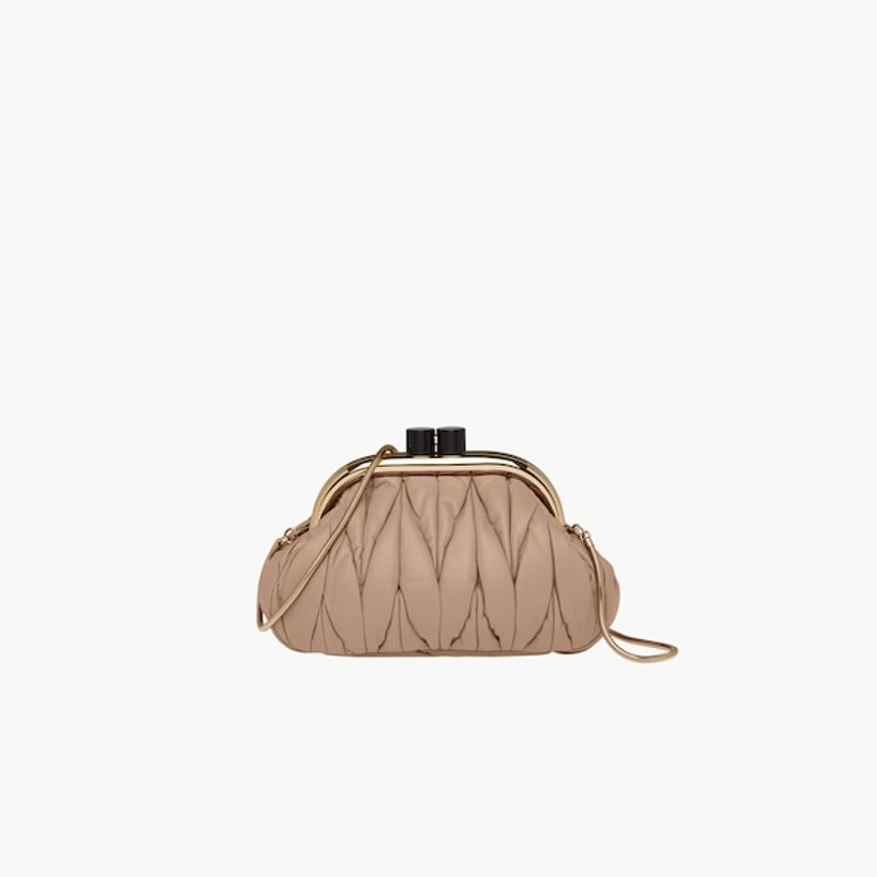 Miu Belle Nappa leather clutch 3