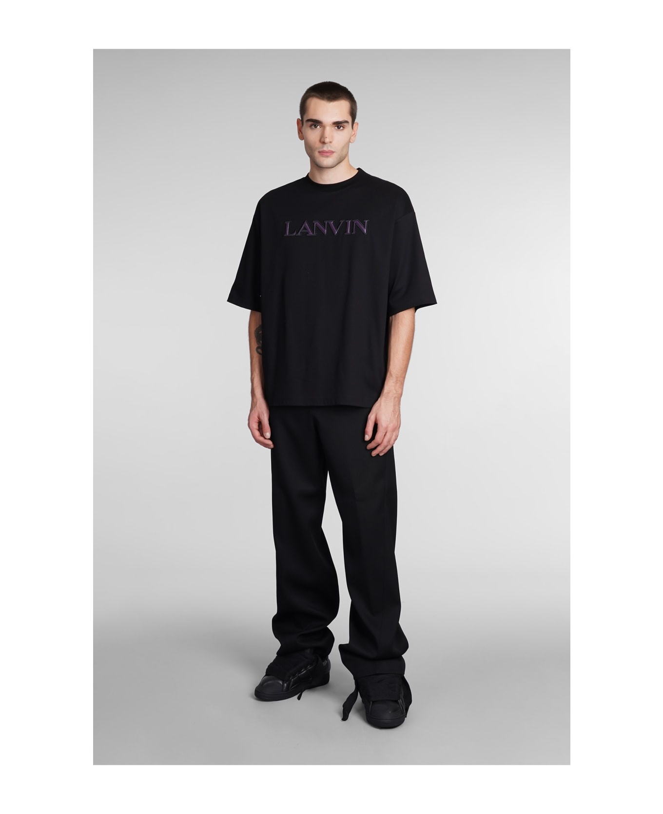 T-shirt In Black Cotton - 2