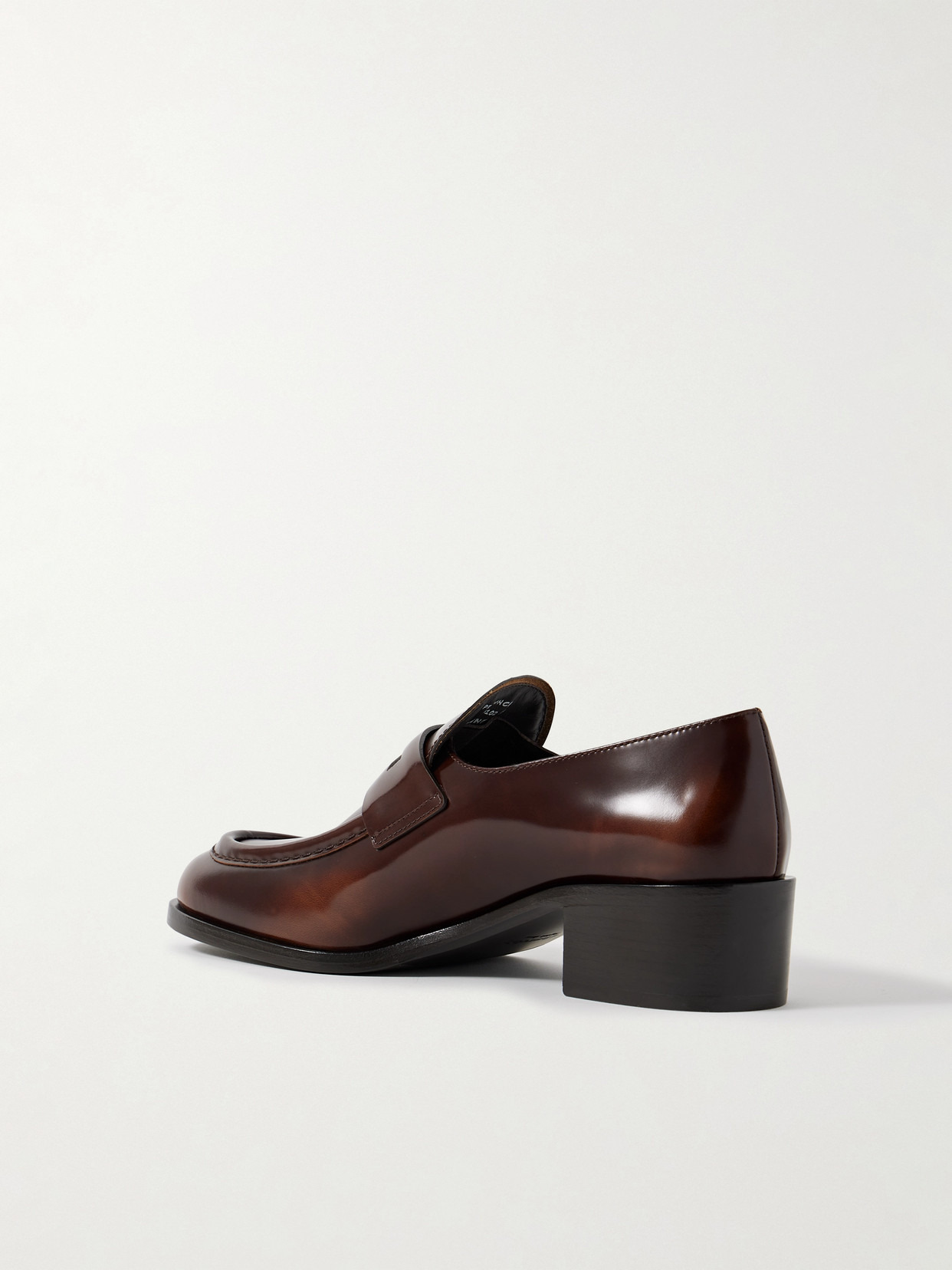 Prudence Glossed-leather Loafers - 3