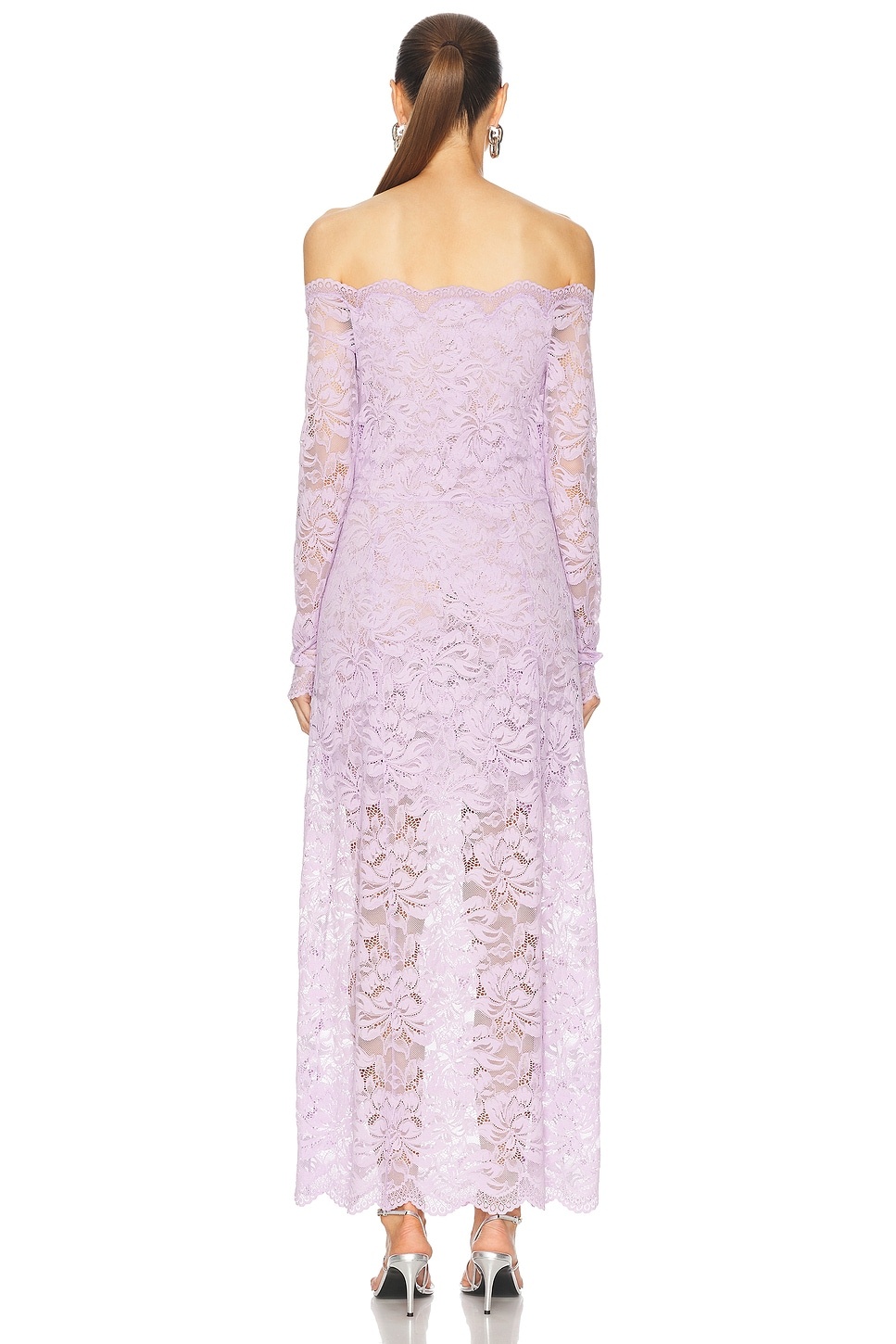 Off The Shoulder Lace Dress - 3