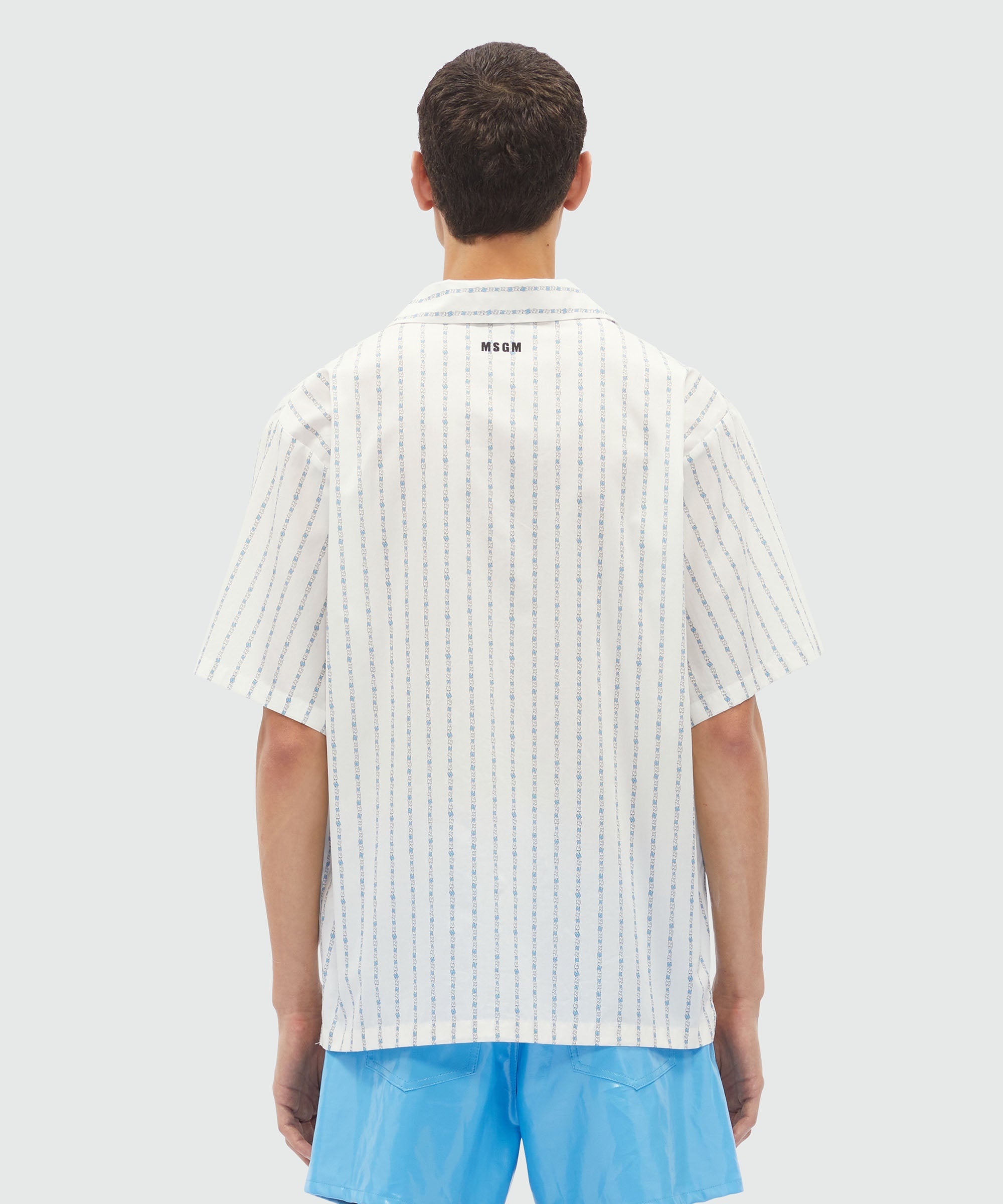 "TheMwave" striped poplin shirt - 3