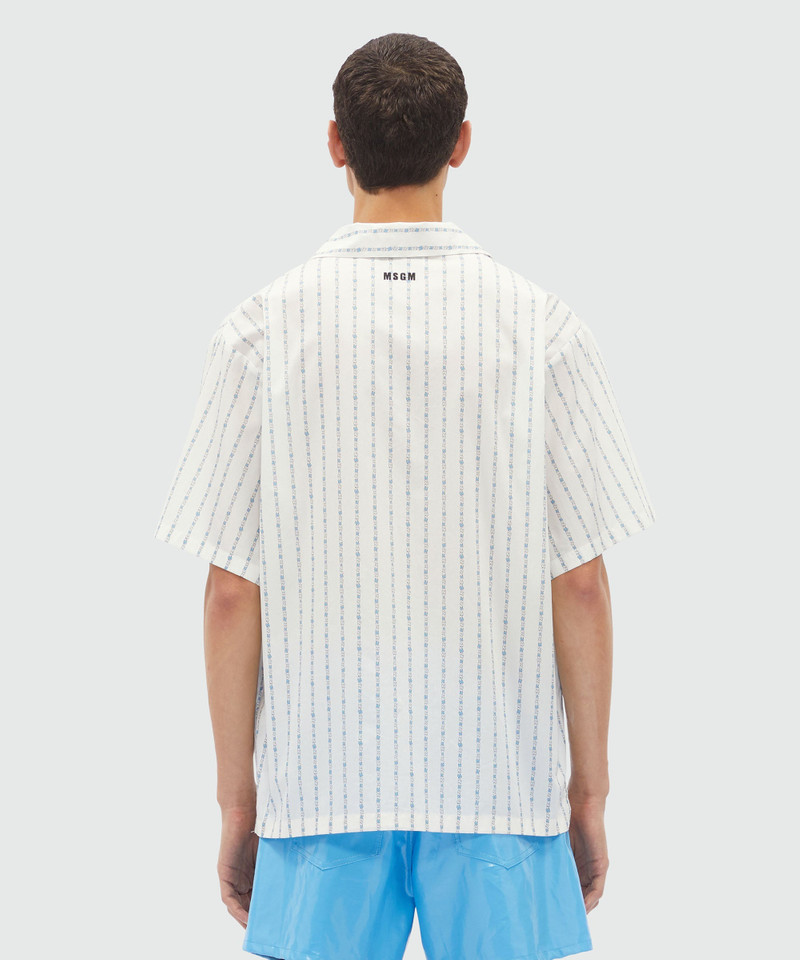 "TheMwave" striped poplin shirt 3