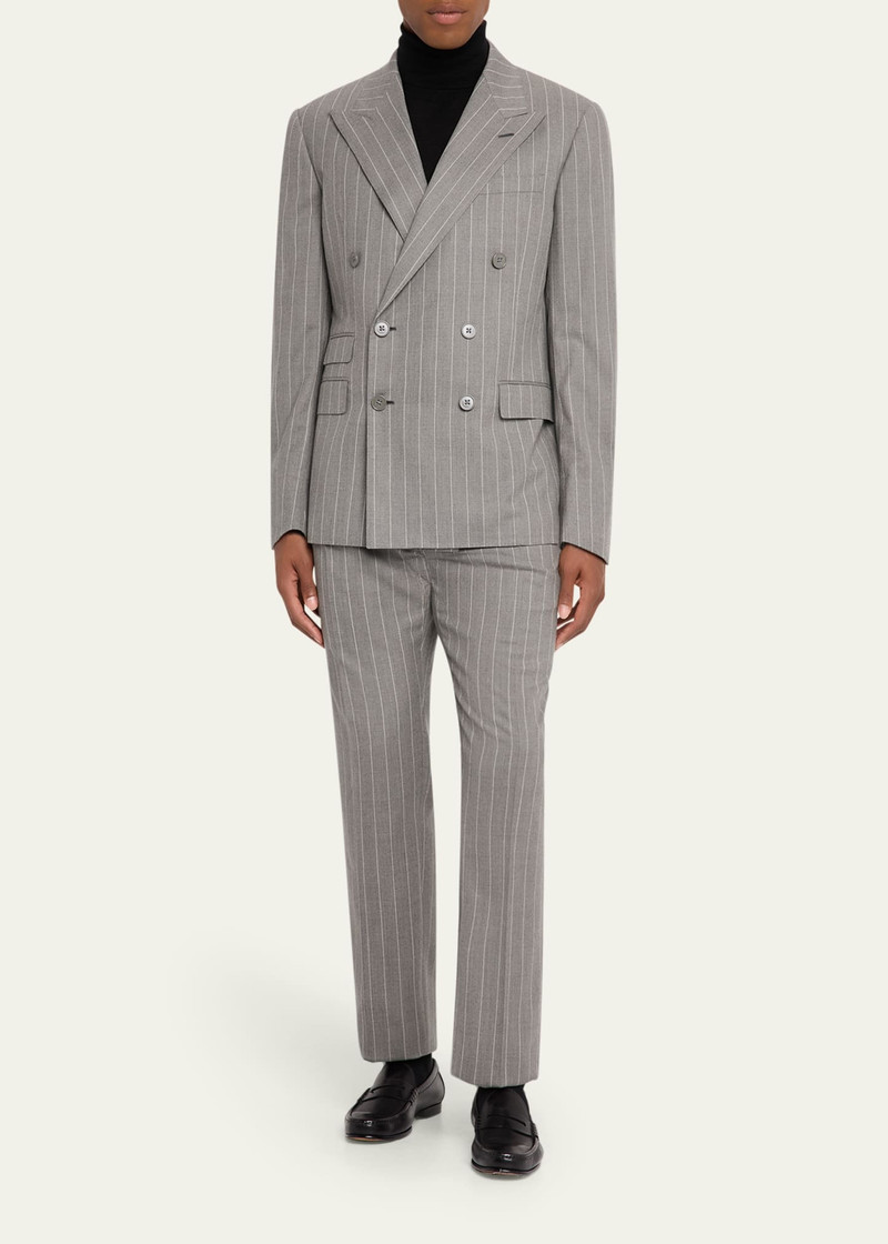 Ralph Lauren Men's Kent Wool Hairline Double-Breasted Sport Coat outlook