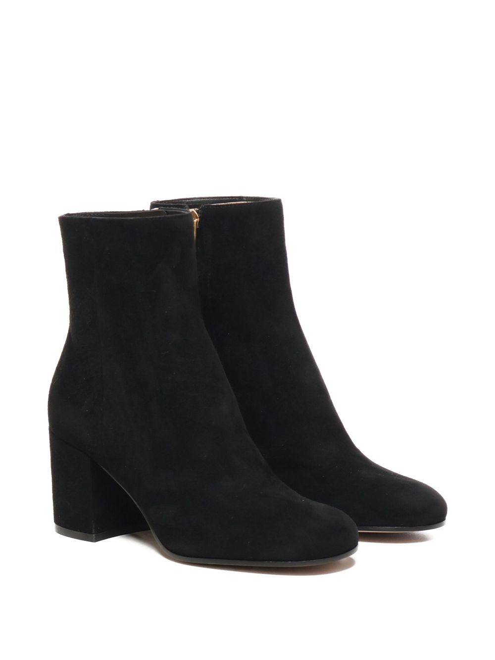 70mm block-heel zip ankle boots - 2