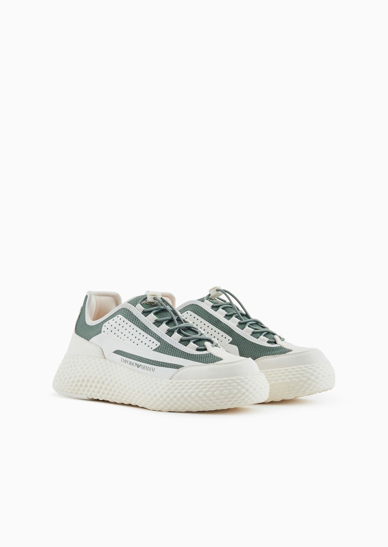 Mesh sneakers with nubuck details - 2