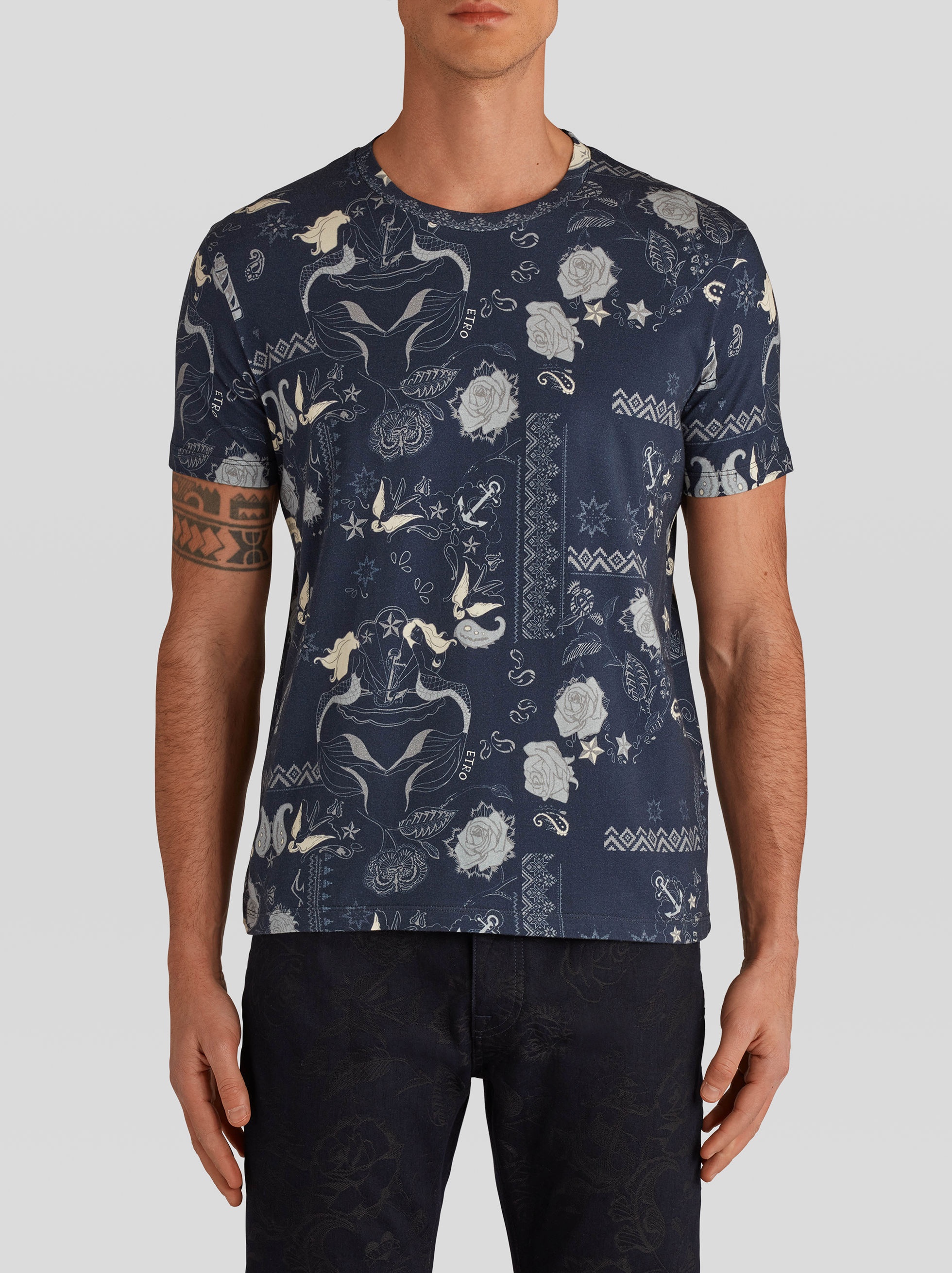 OLD SCHOOL TATTOO DESIGN T-SHIRT - 2