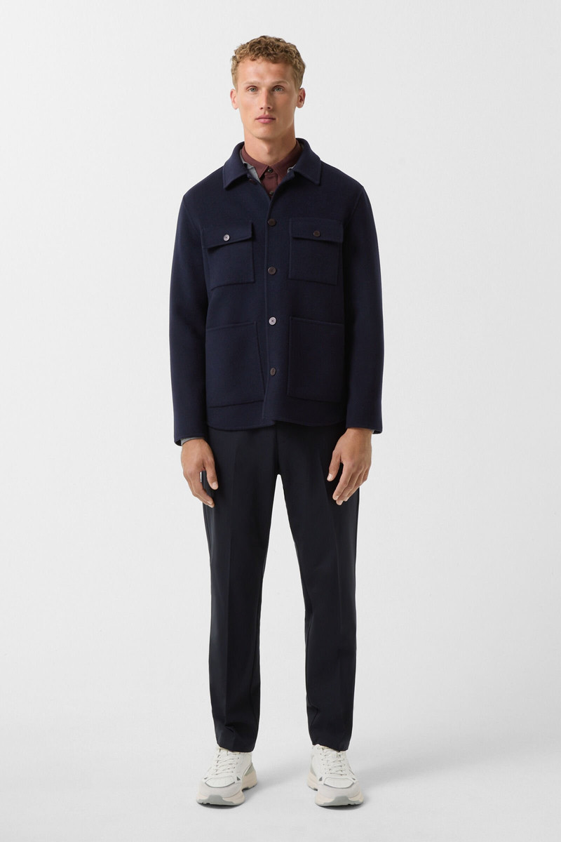 BOGNER Double-face overshirt Larry in Navy blue outlook