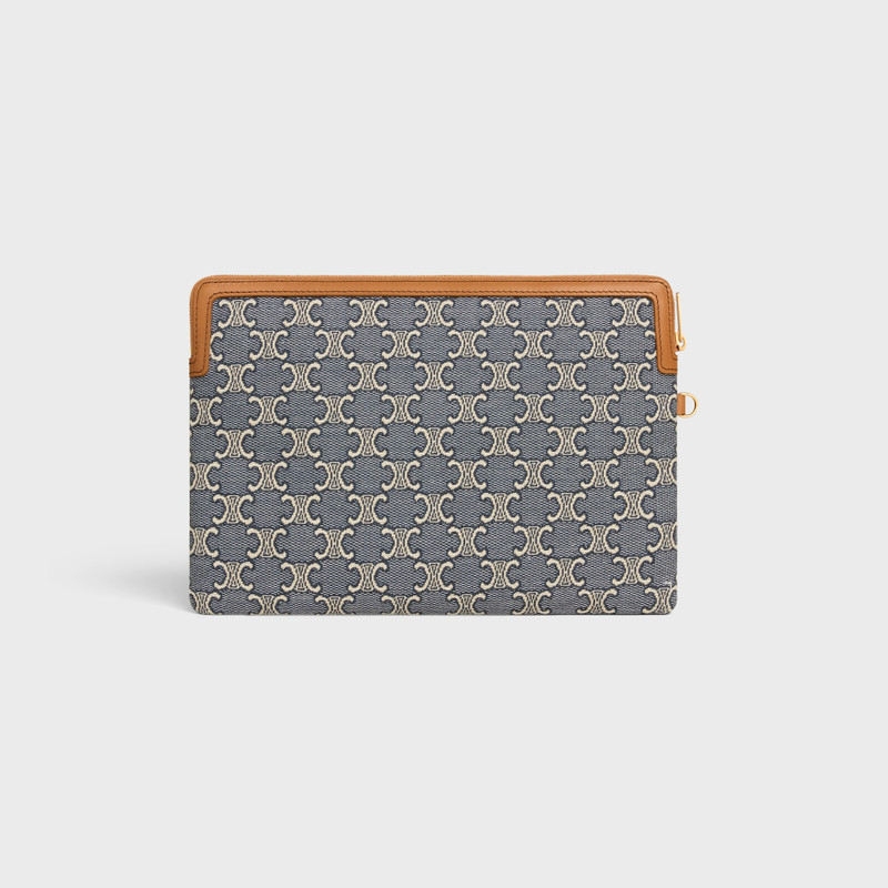 SMALL POUCH WITH STRAP CUIR TRIOMPHE IN JACQAURD TRIOMPHE ALL OVER 4