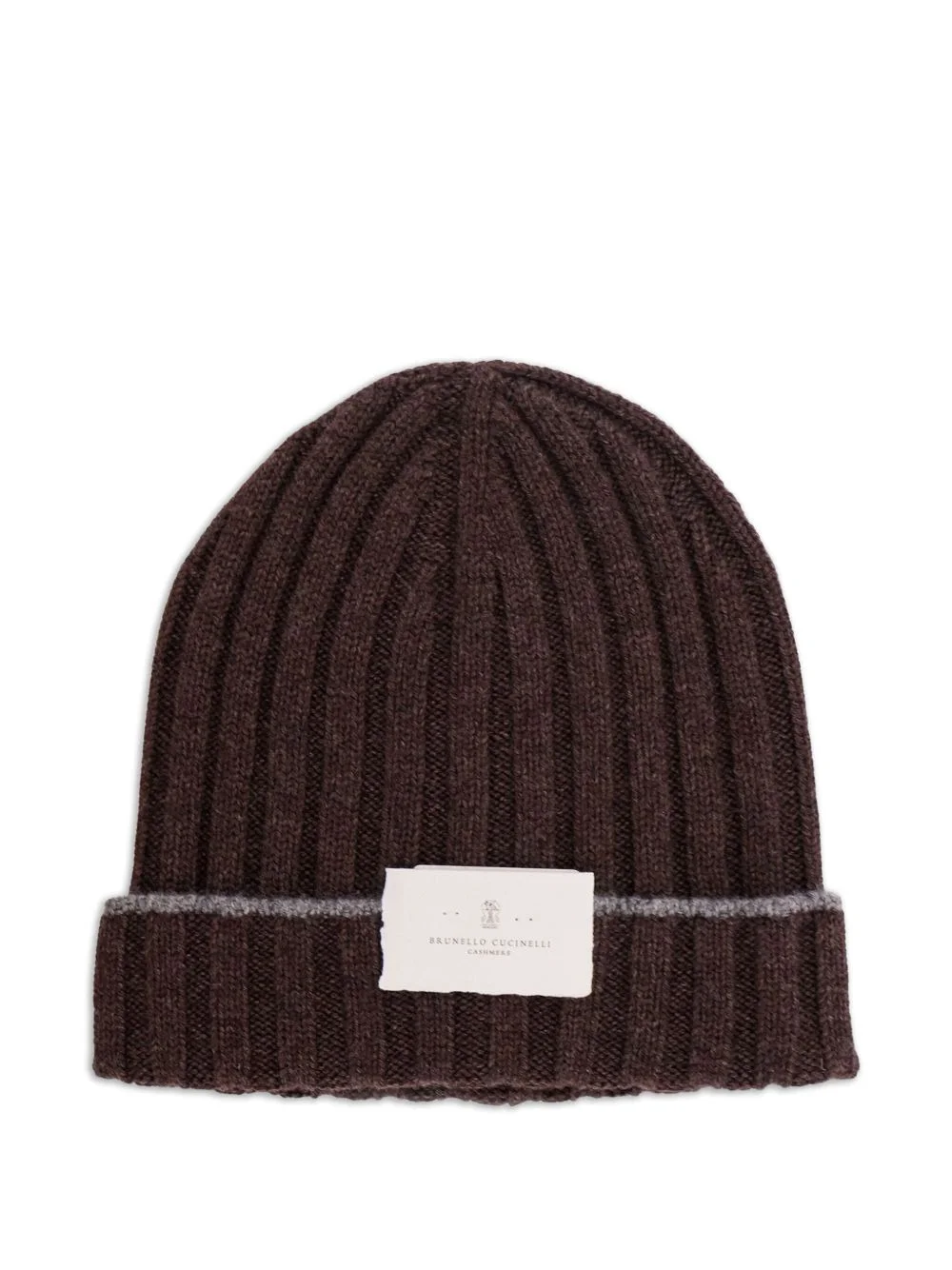 ribbed cashmere beanie - 1
