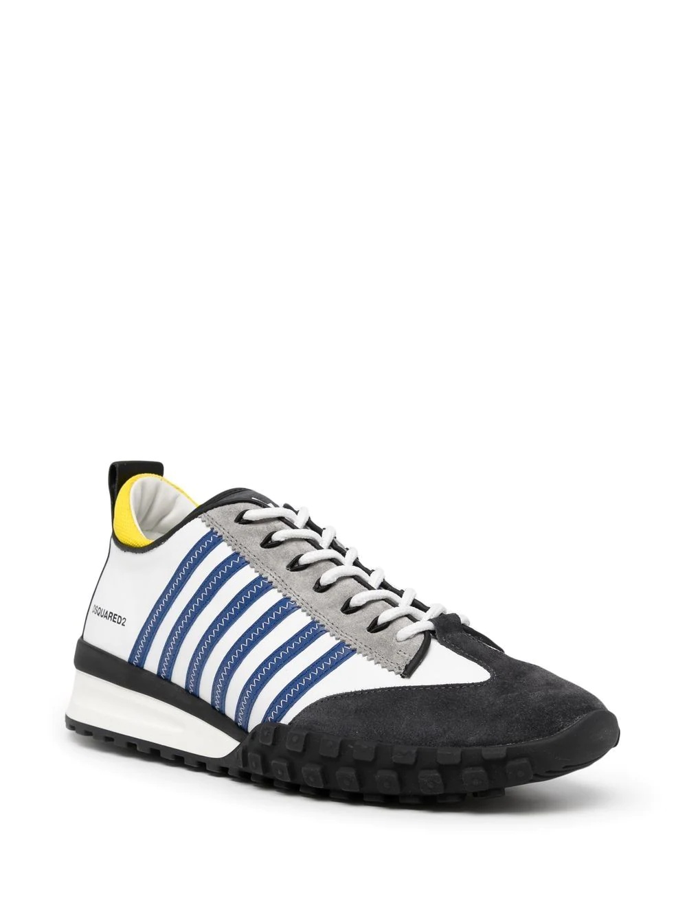 striped logo-print sneakers - 2