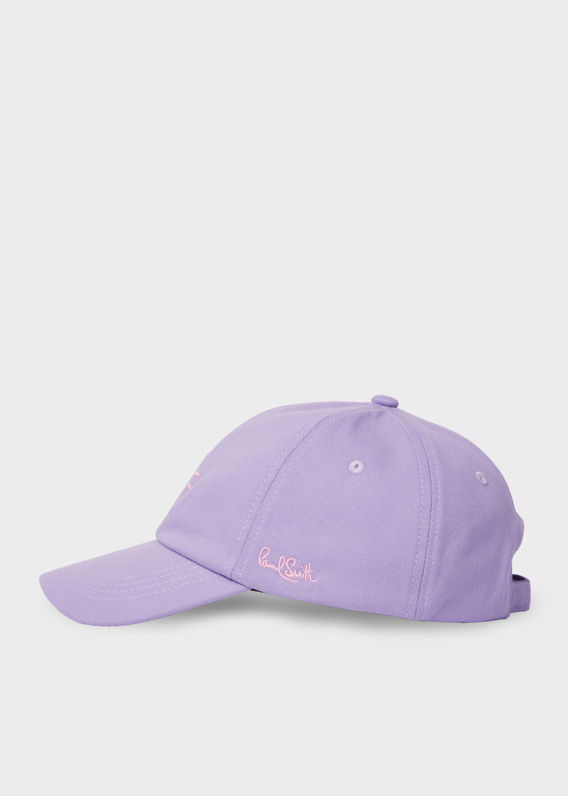 Women's Lilac Washed Cotton Cap 1