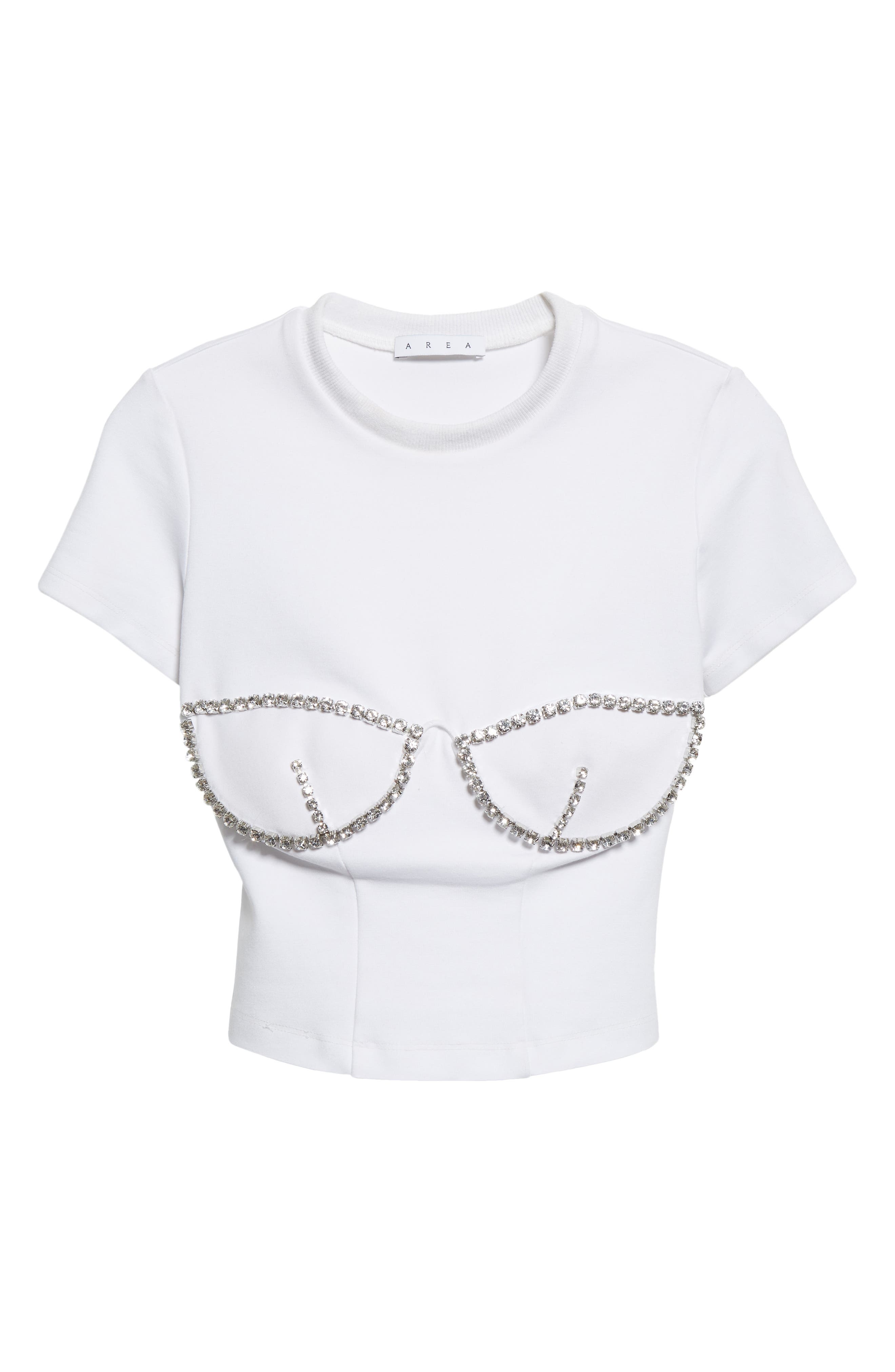 Crystal Bustier Cup T-Shirt - 6