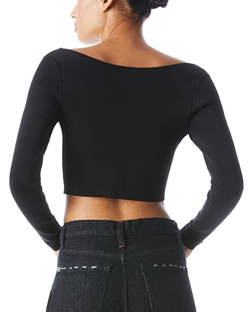 alice + olivia Sharee 2-Way Cropped Pullover - 2