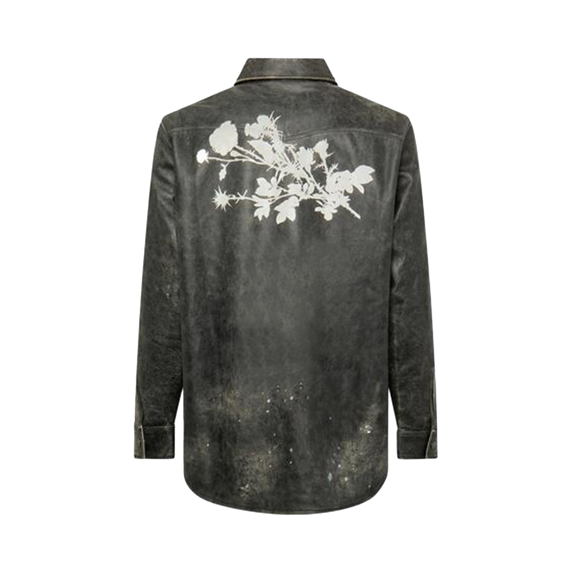 KUSIKOHC Leather Printed Shirt 'Black' - 2