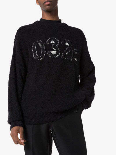 032c textured logo knitted jumper outlook