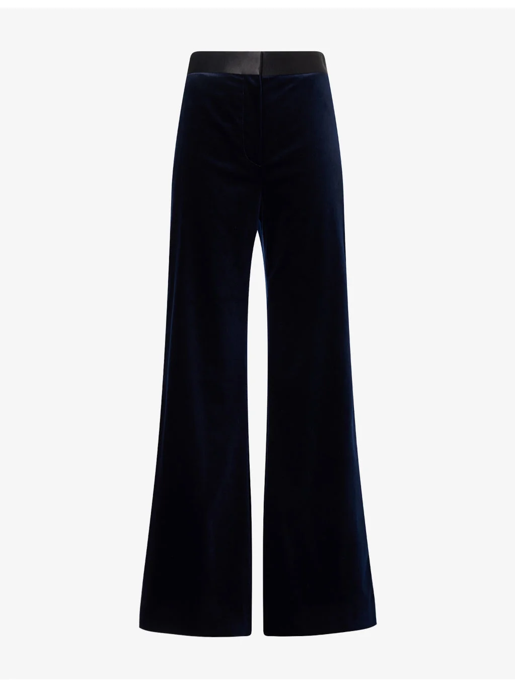 Alina Straight-Leg Velvet Trousers - 1