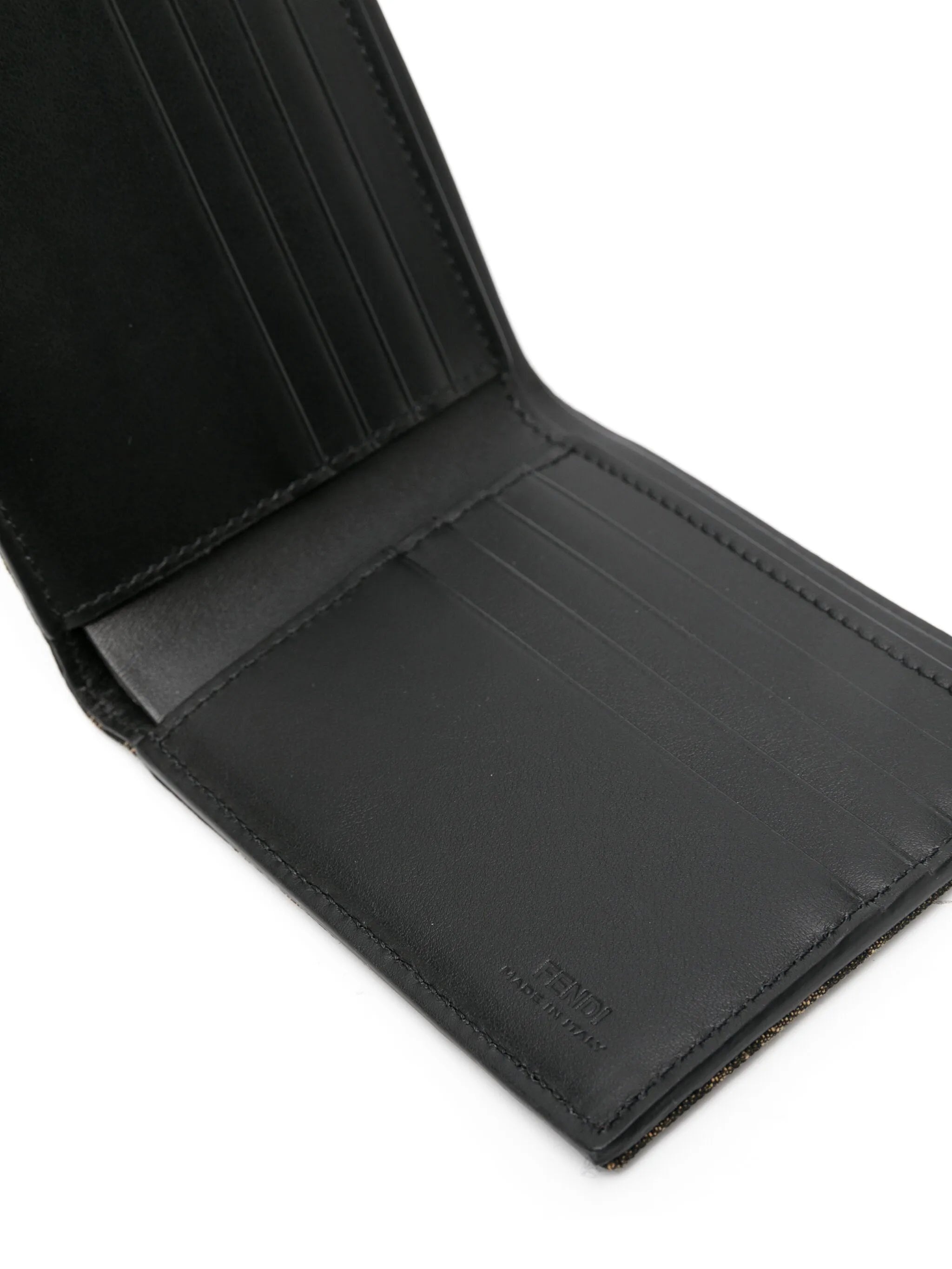 FF-jacquard Leather Wallet - 2