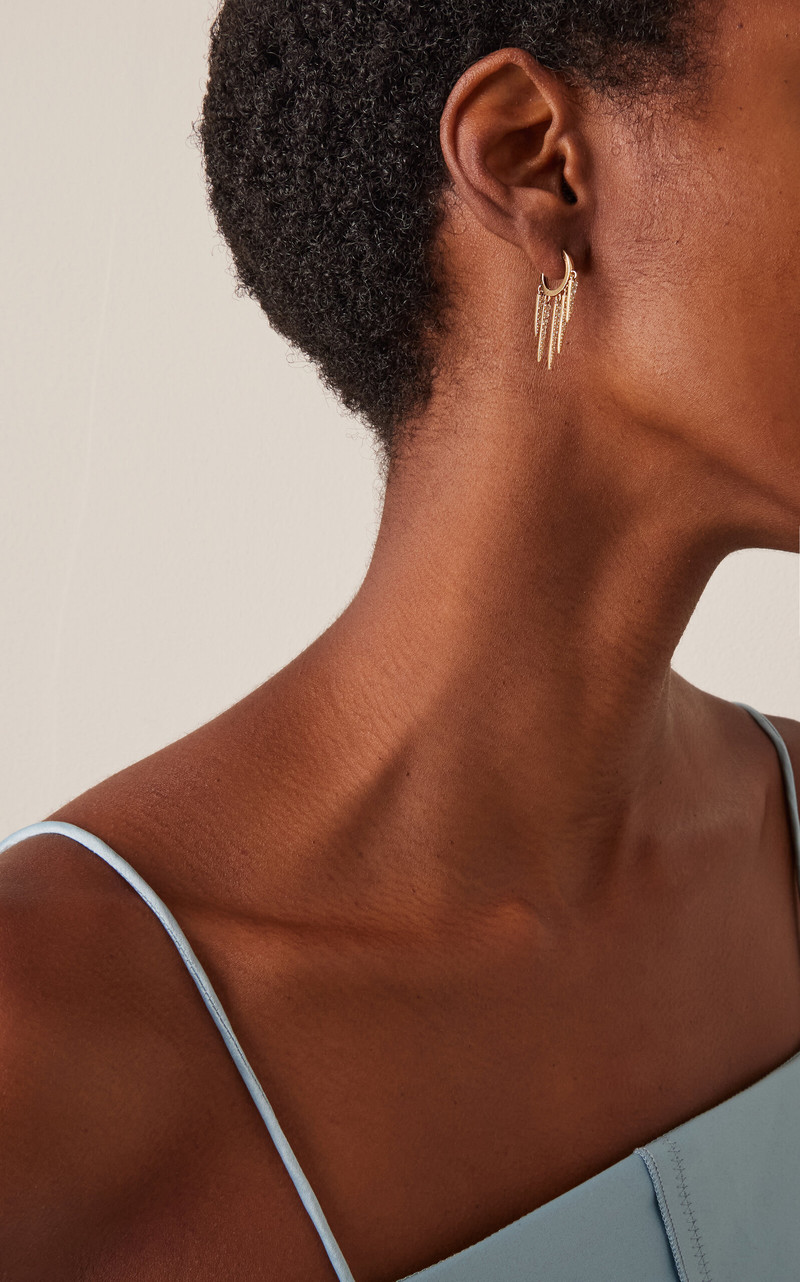 SYDNEY EVAN 14k Yellow Gold Diamond Earrings gold outlook