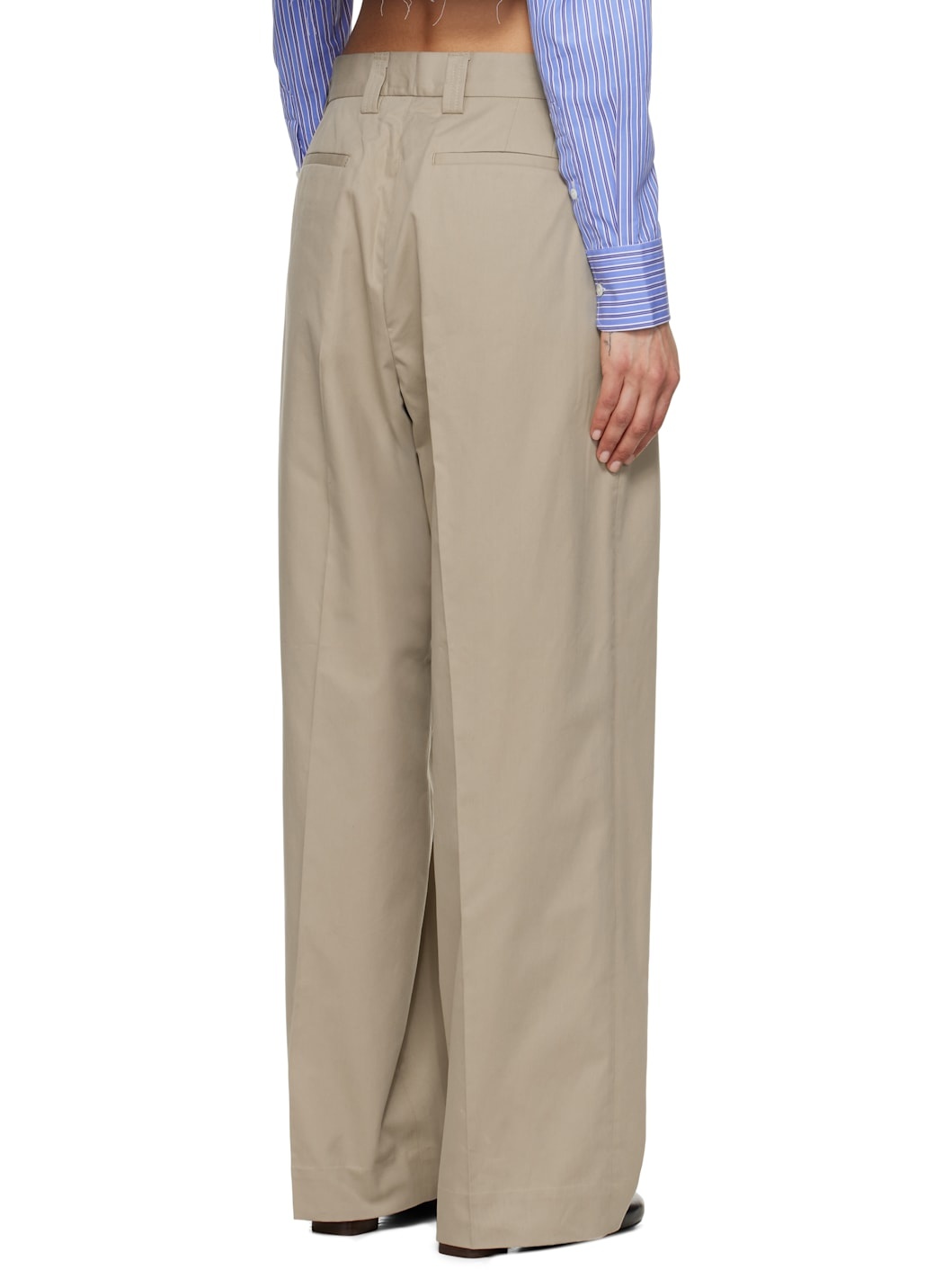 Beige Favorite Trousers - 3