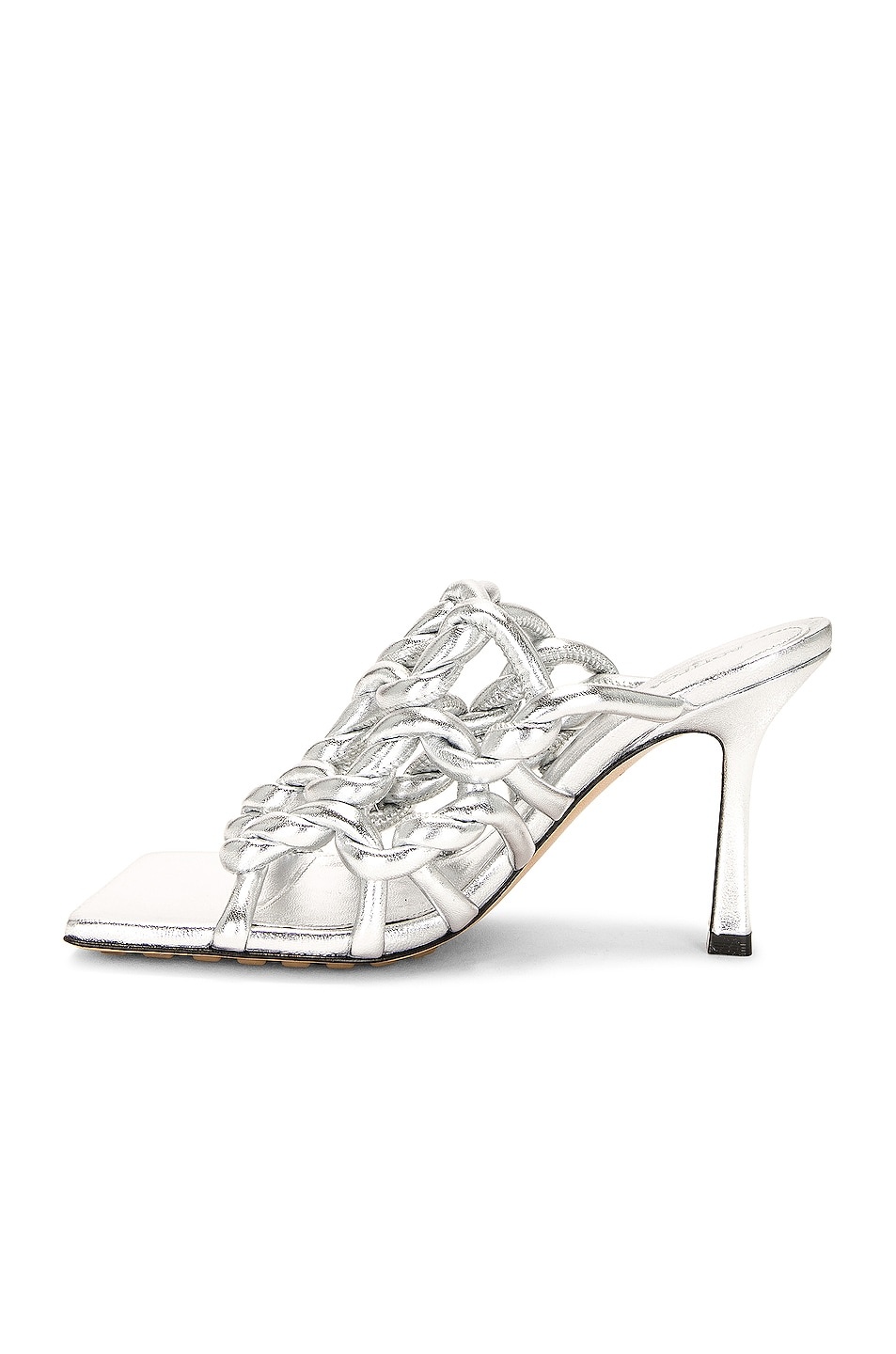 Reflection Weave Stretch Mule Sandals - 5
