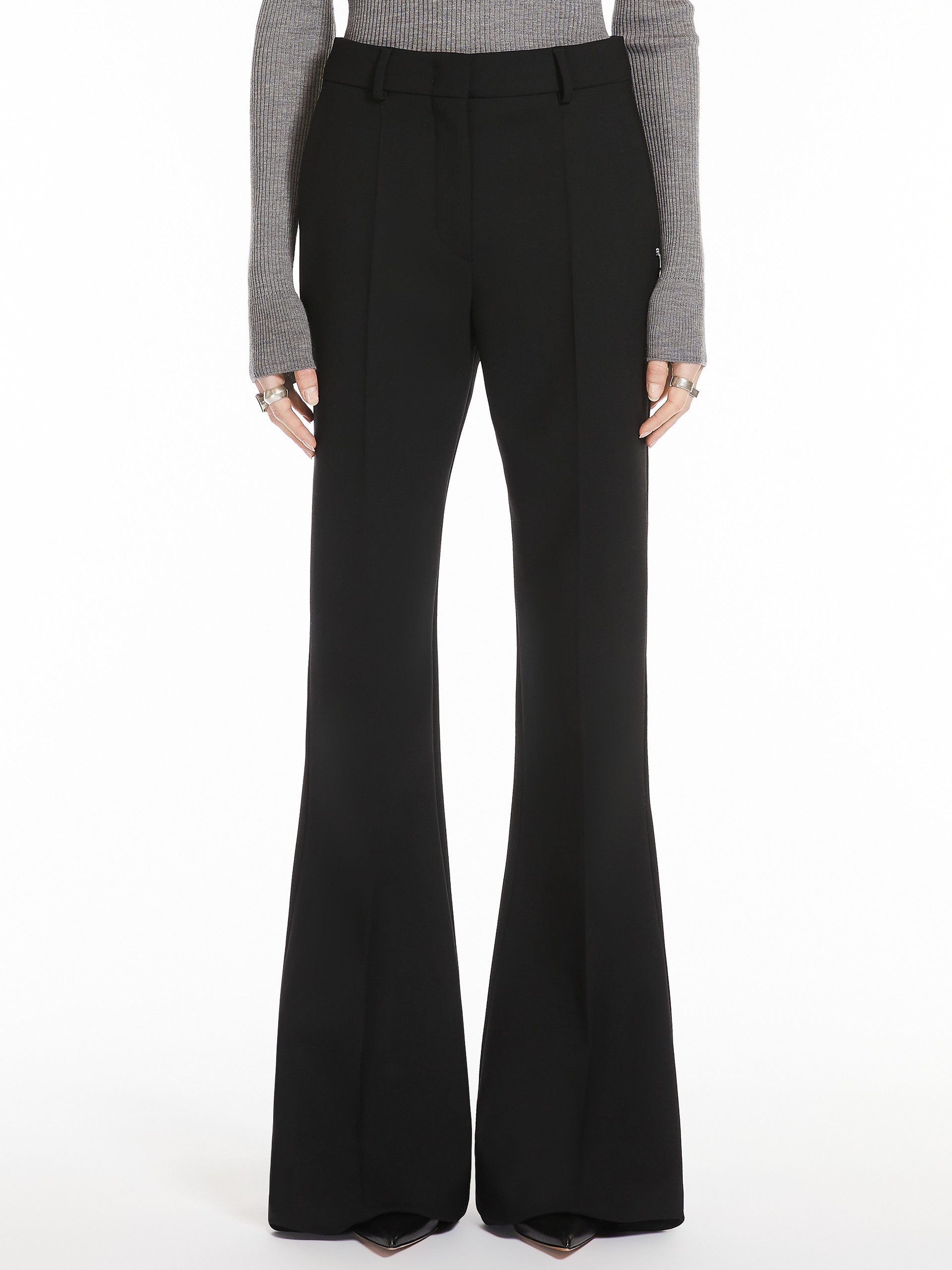 BICE Flared wool-blend trousers - 3