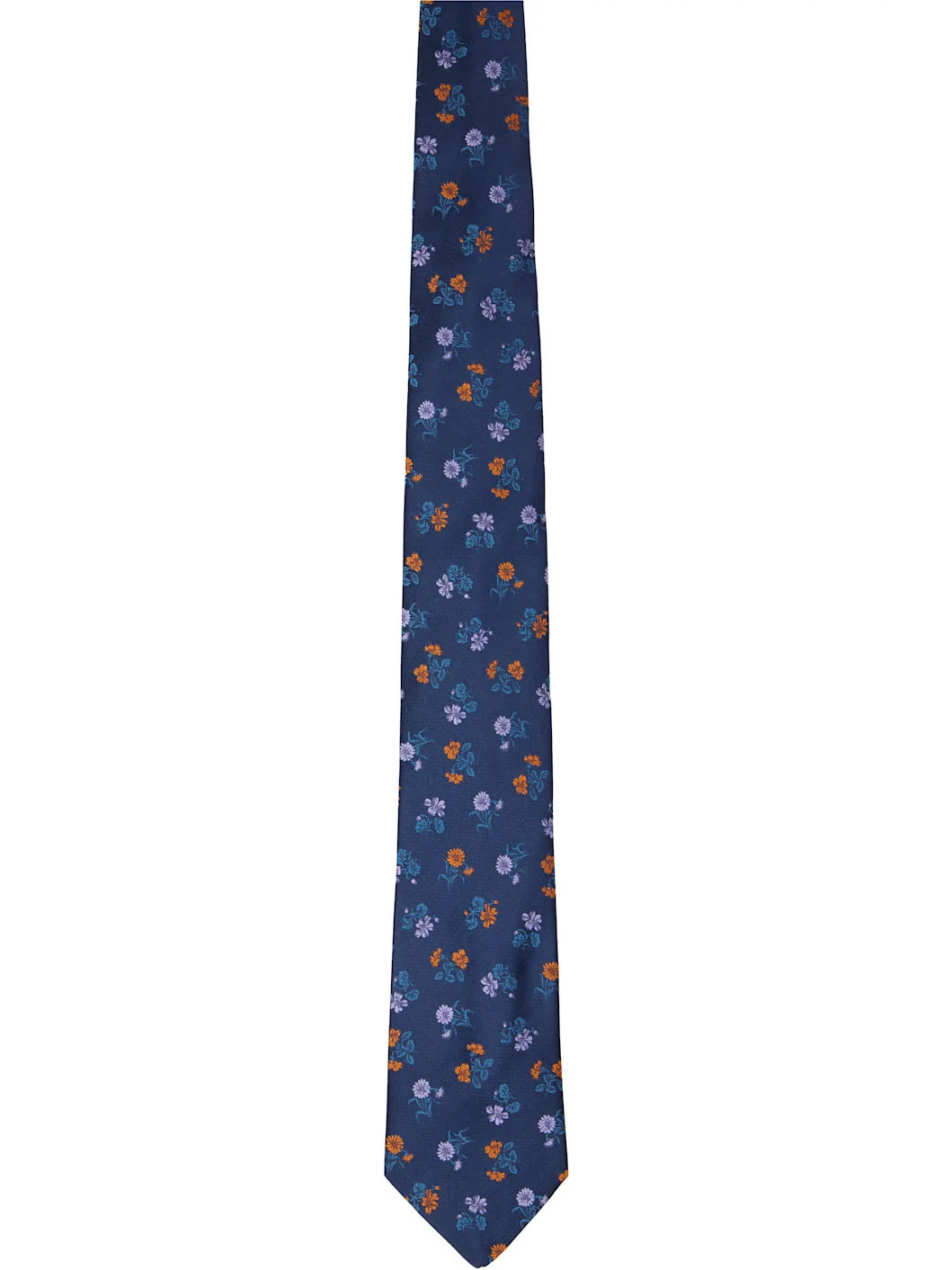 Navy Floral Tie - 1