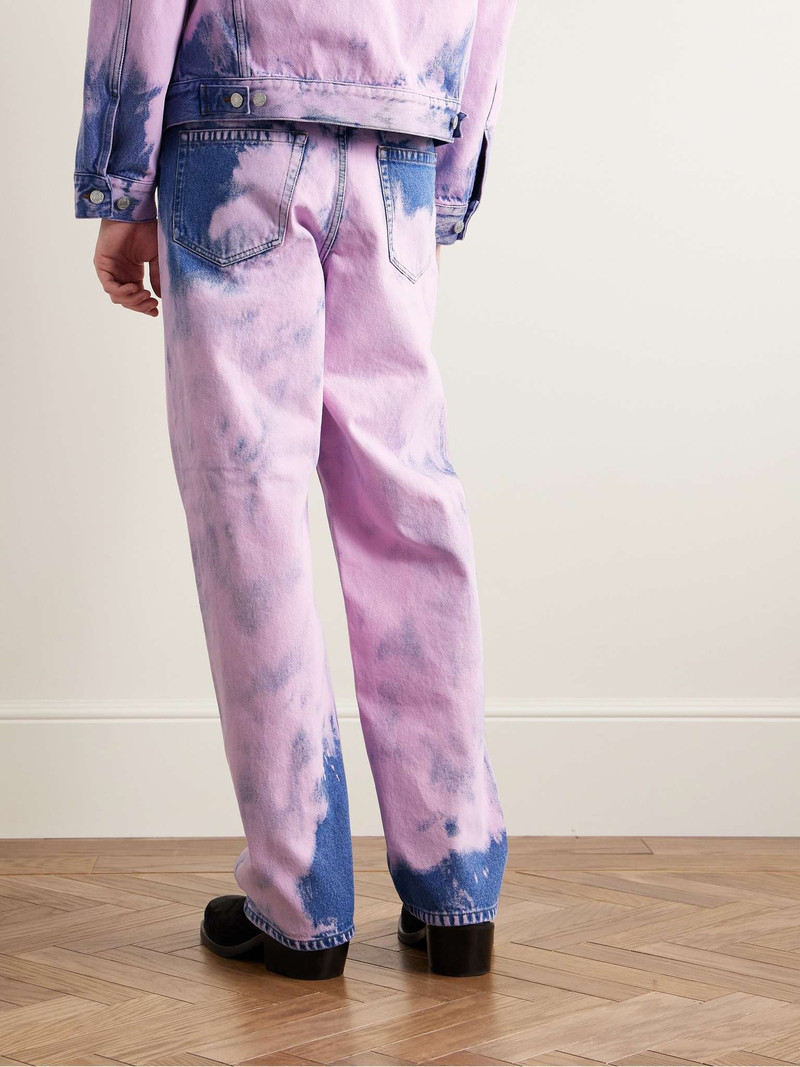 Straight-Leg Bleached Jeans 4