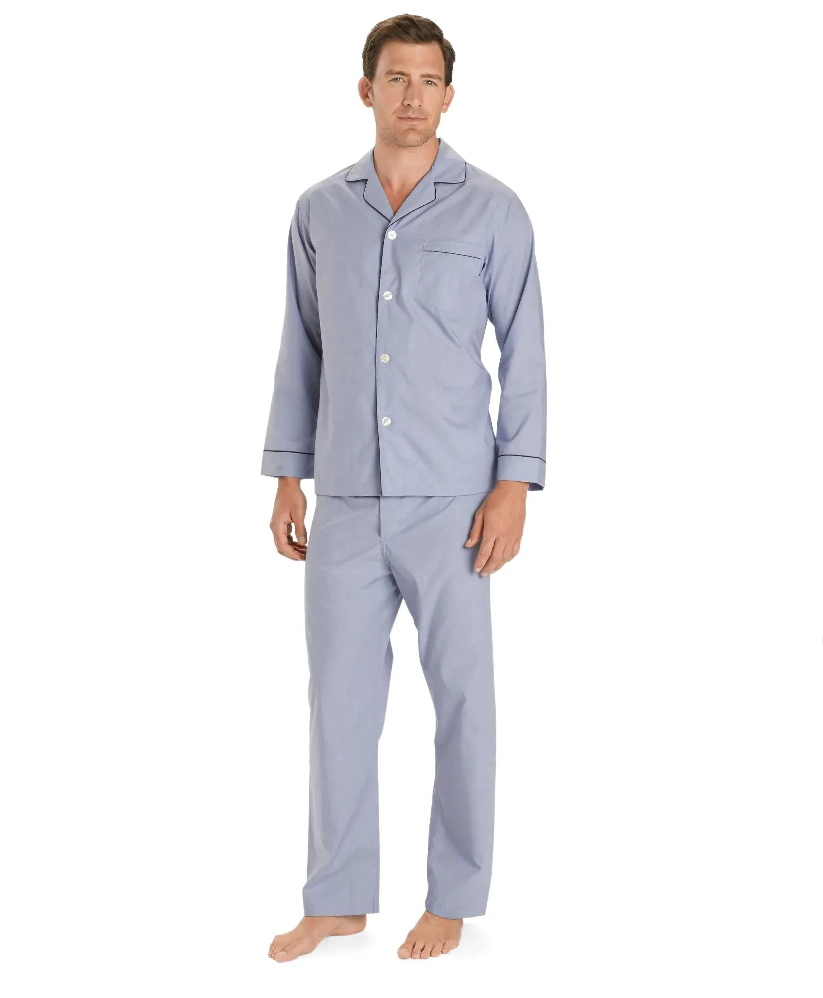 Wrinkle-Resistant Broadcloth Pajamas - 1