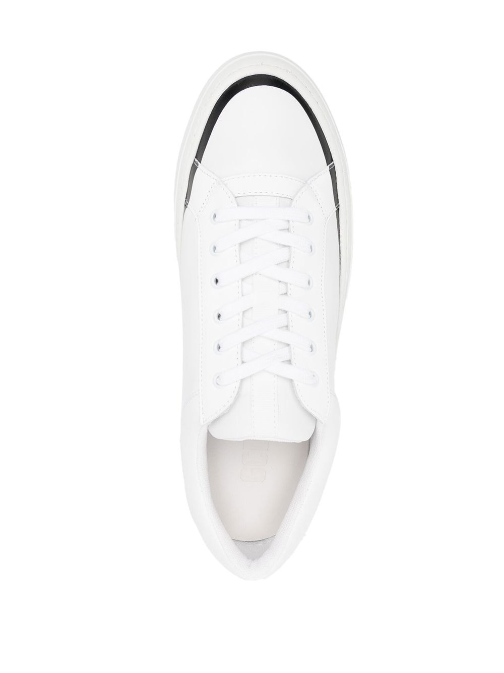 logo-print low-top sneakers - 4