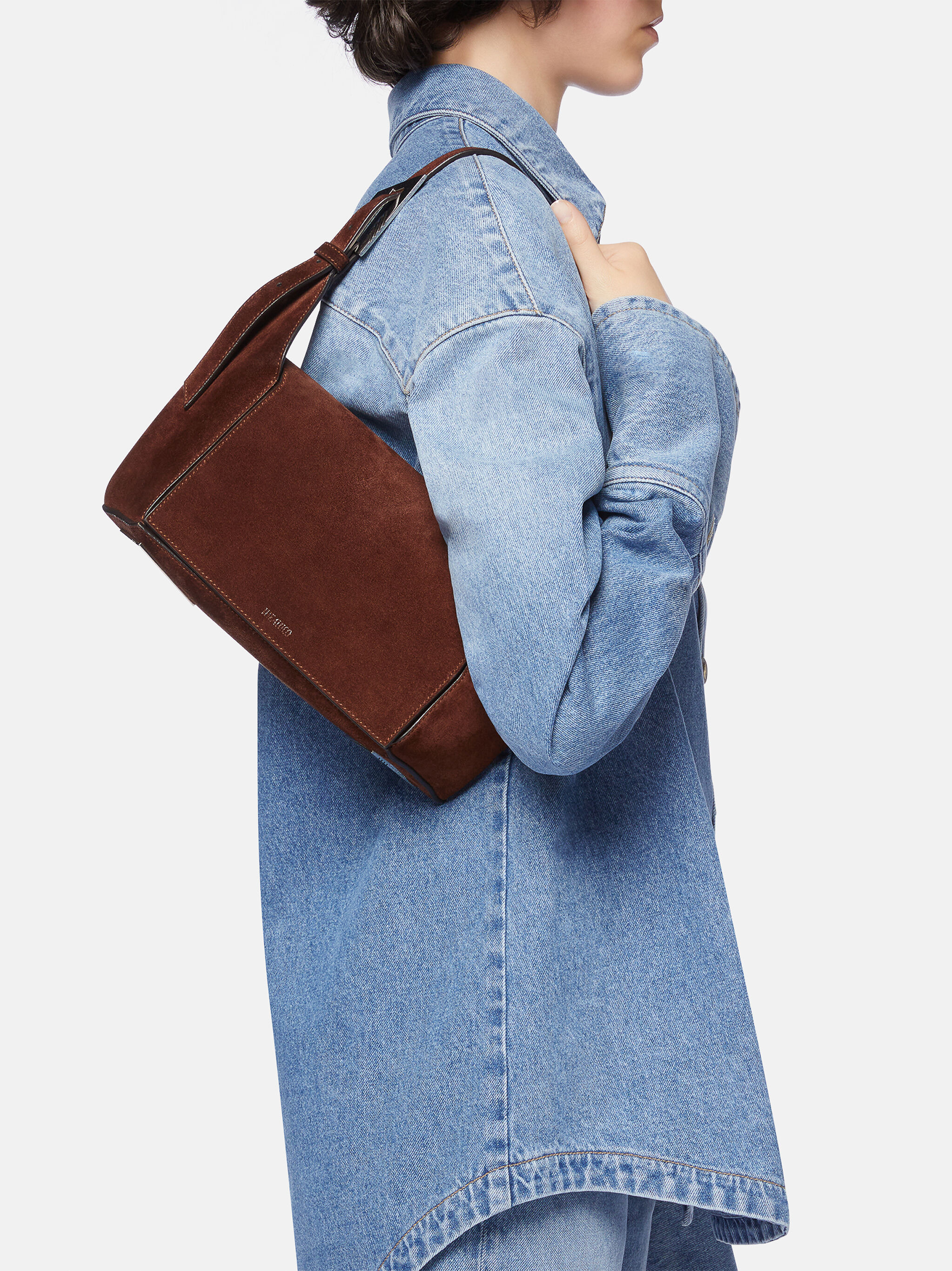''7/7'' LIGHT CHOCOLATE SHOULDER BAG - 2