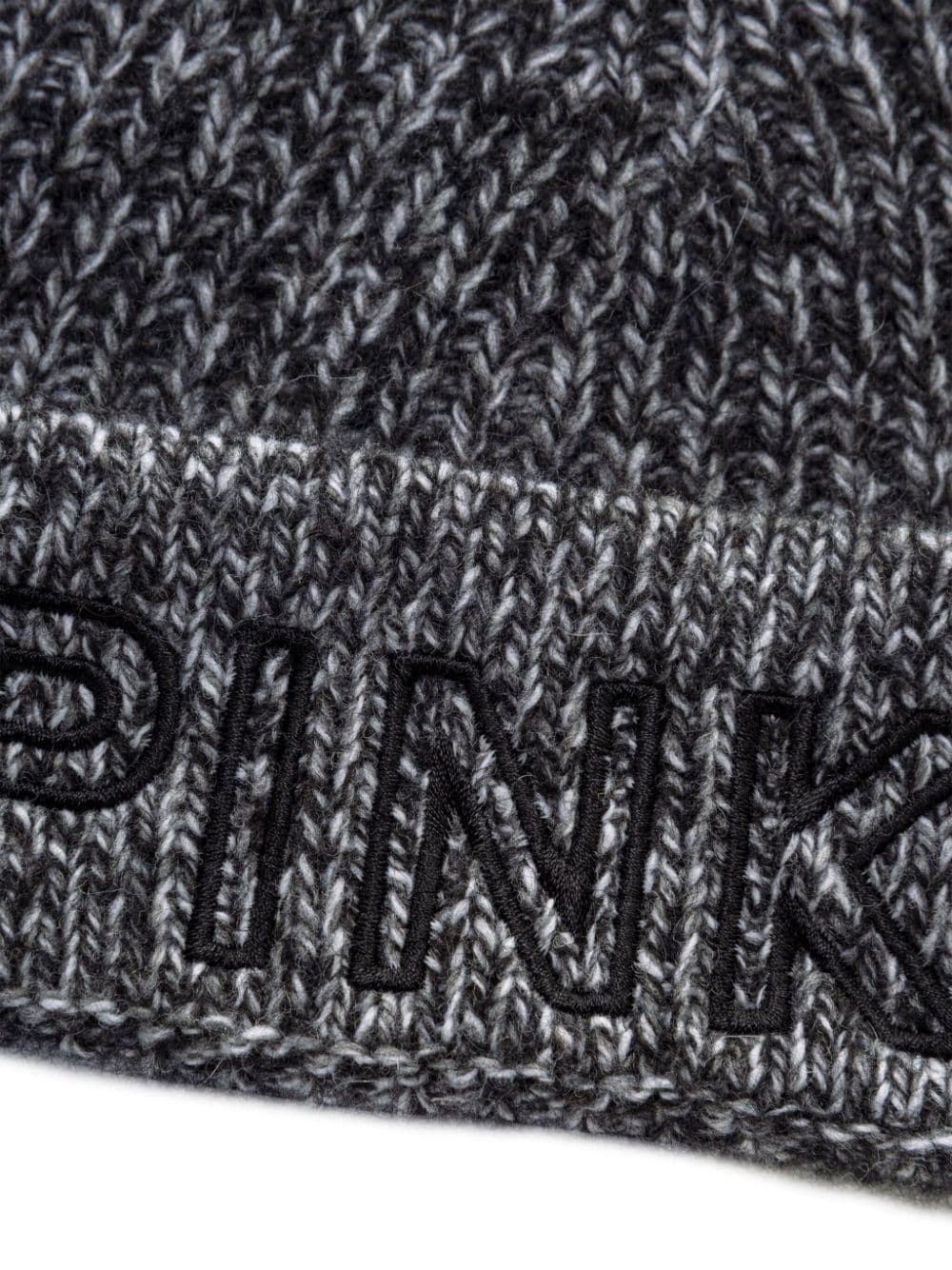 embroidered-logo wool beanie - 4