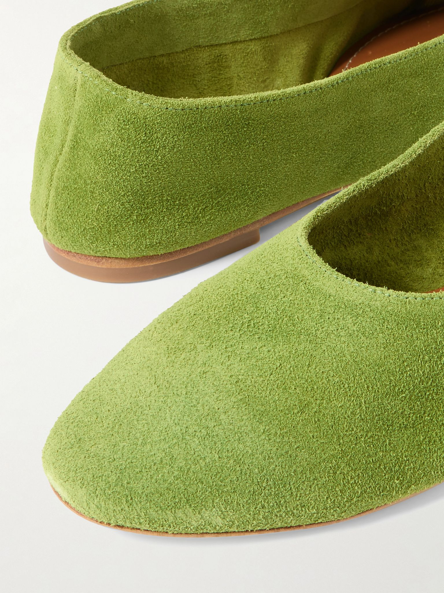 Alba suede ballet flats Green - 4