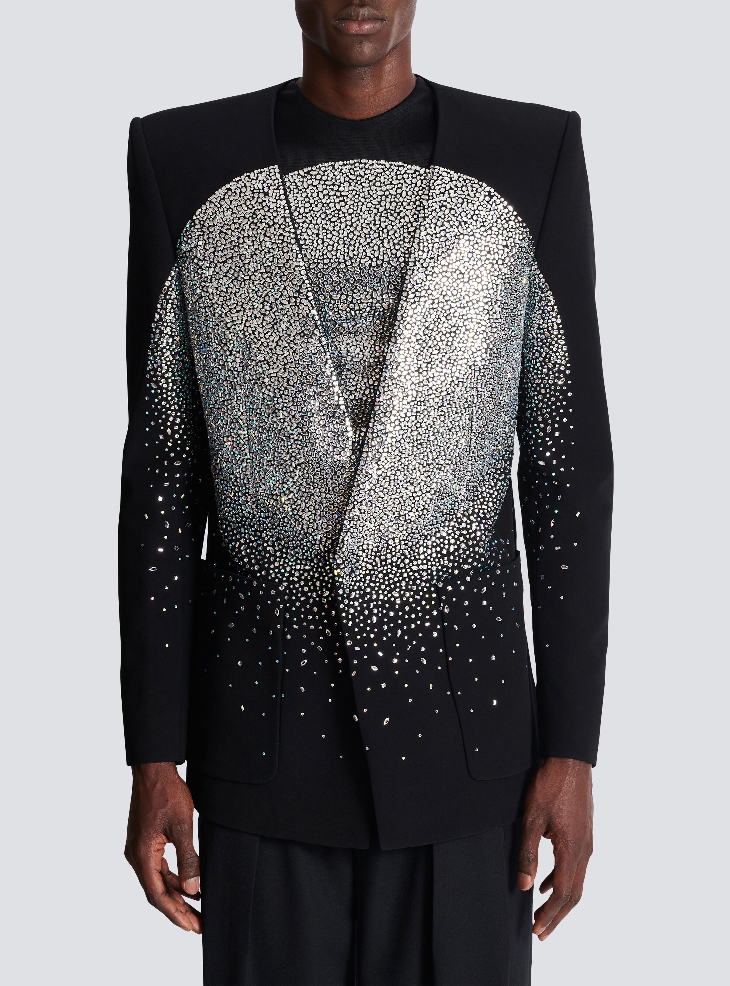 1-button jacket with rhinestone Galaxy motif - 5