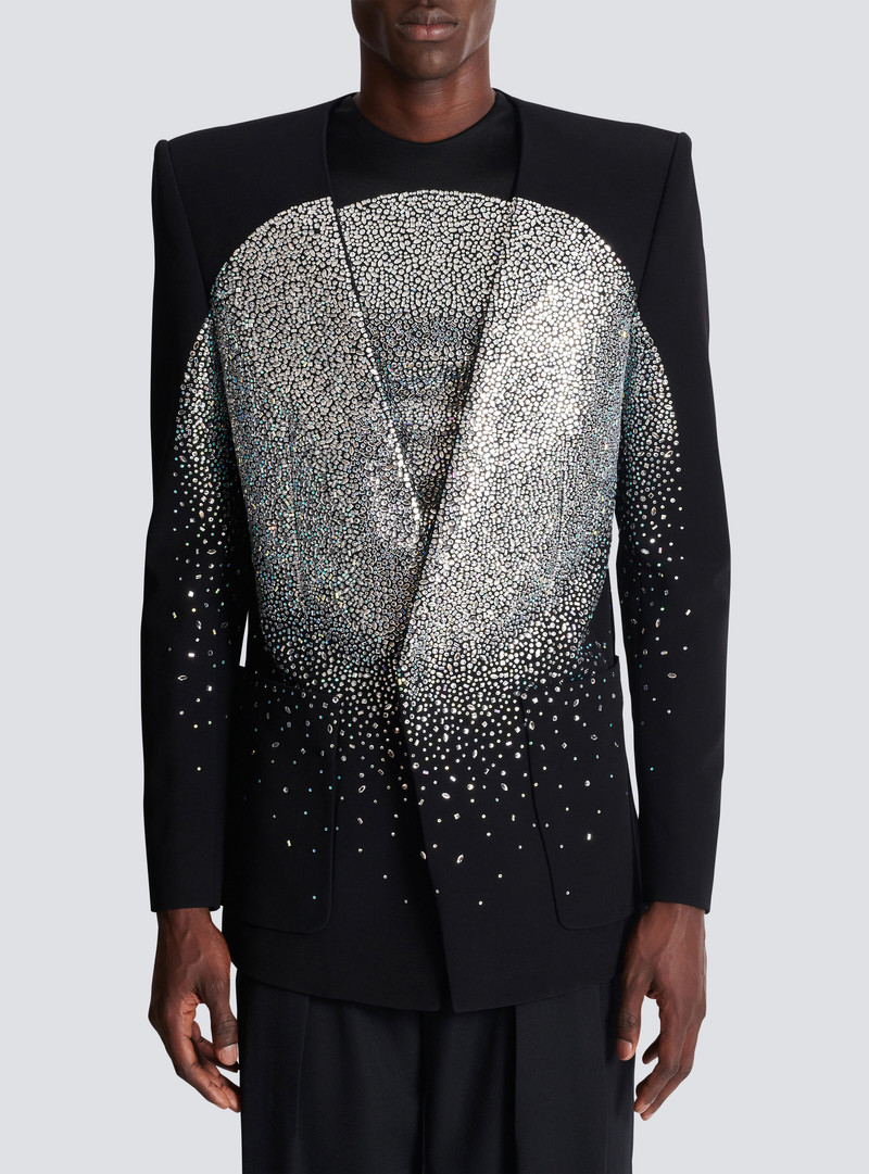1-button jacket with rhinestone Galaxy motif 5
