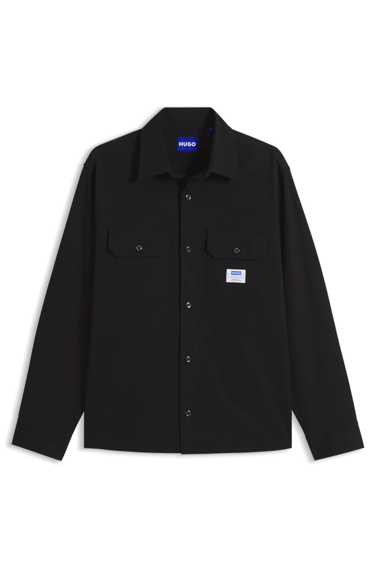 OVERSIZED-FIT COTTON SHIRT WITH CHEST FLAP POCKETS - 1