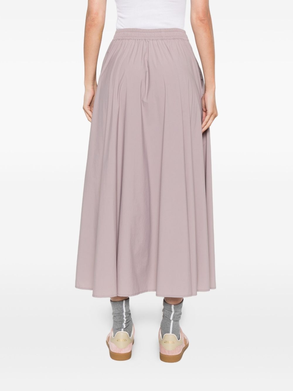 Resort drawstring midi skirt - 4