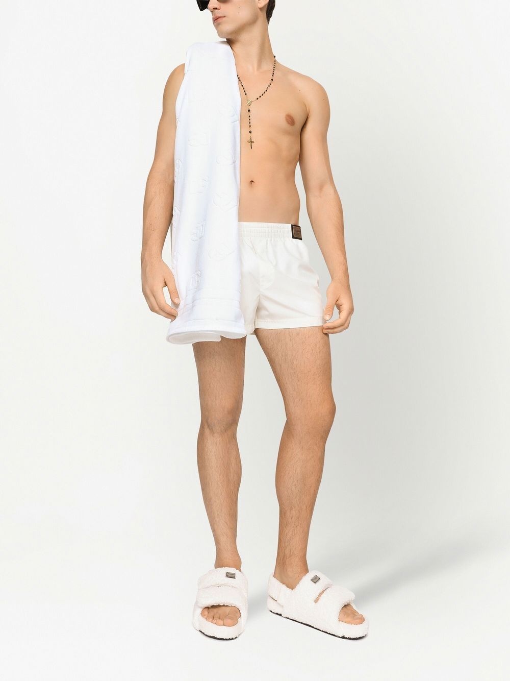 all-over logo-pattern beach towel - 2