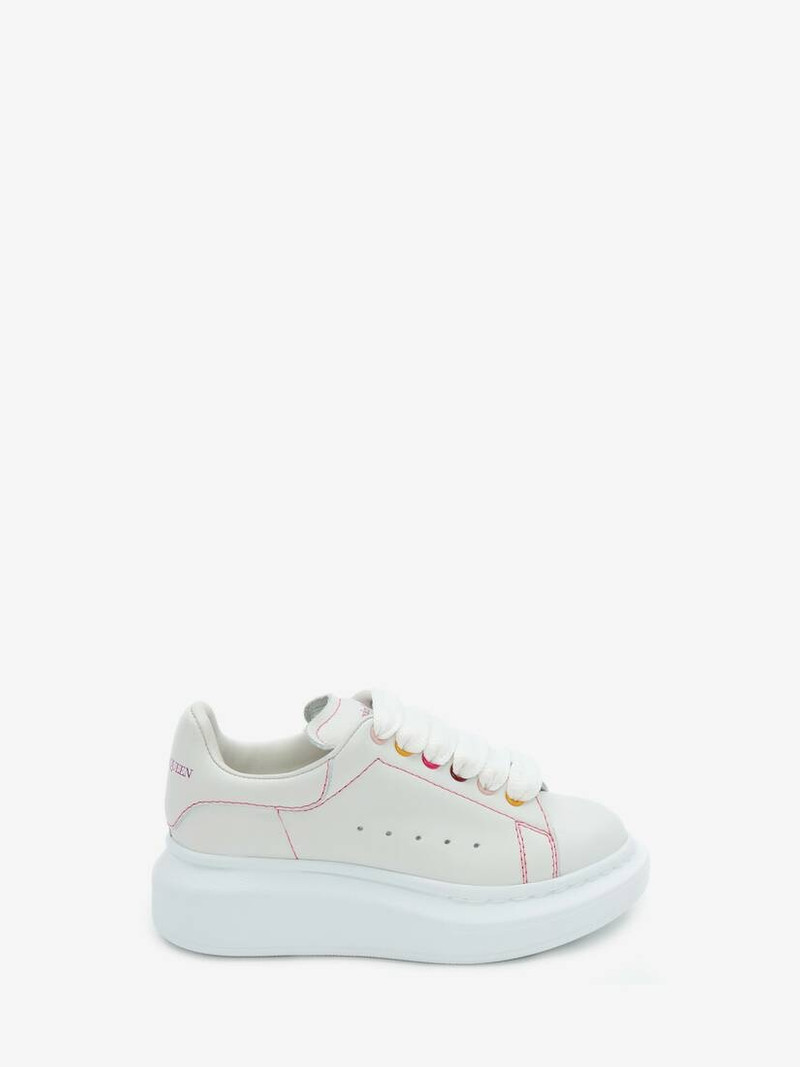 Kids Oversized Sneaker in White/multicolor - 1