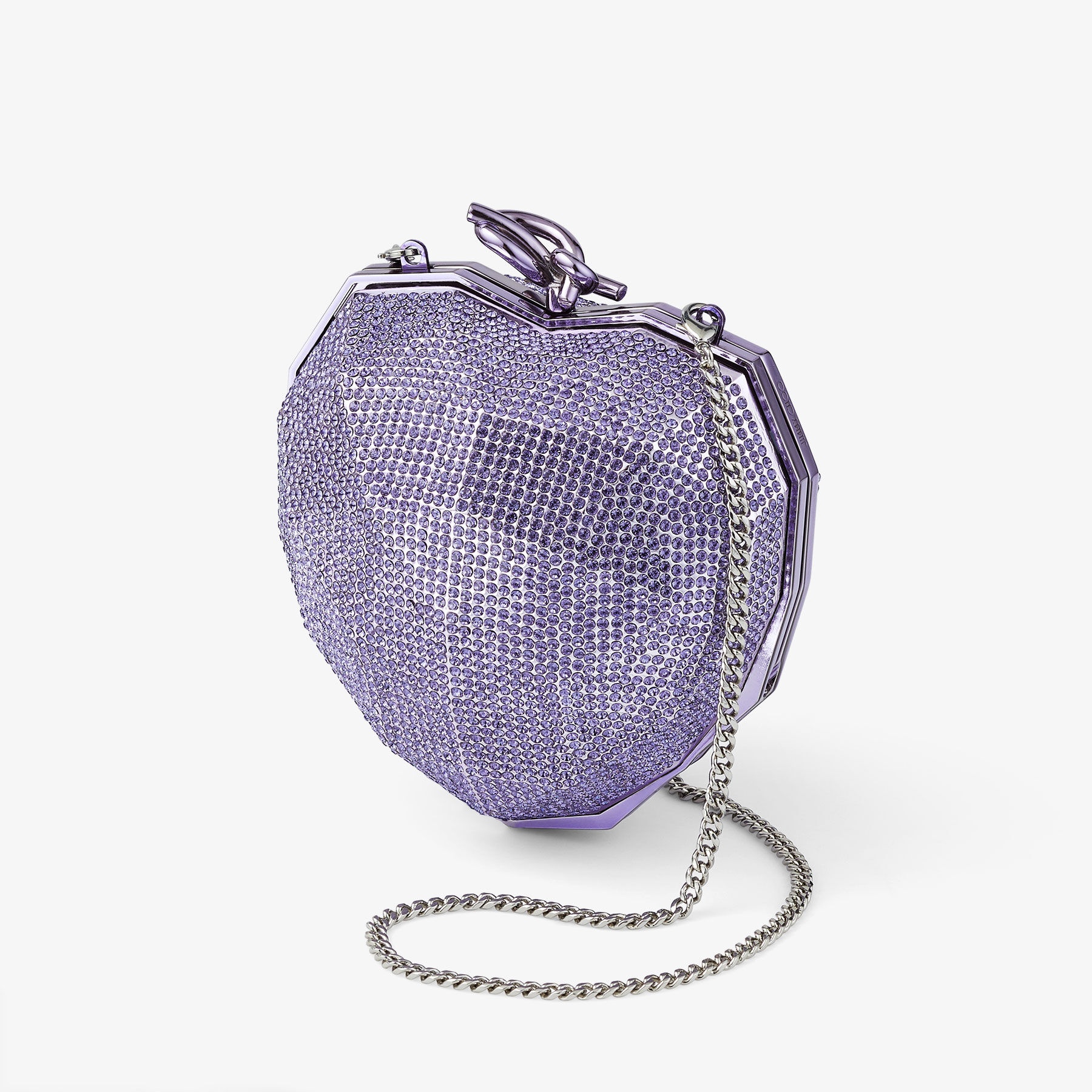 Faceted Heart Clutch
Tanzanite Lucite Faceted Heart Clutch Bag - 2