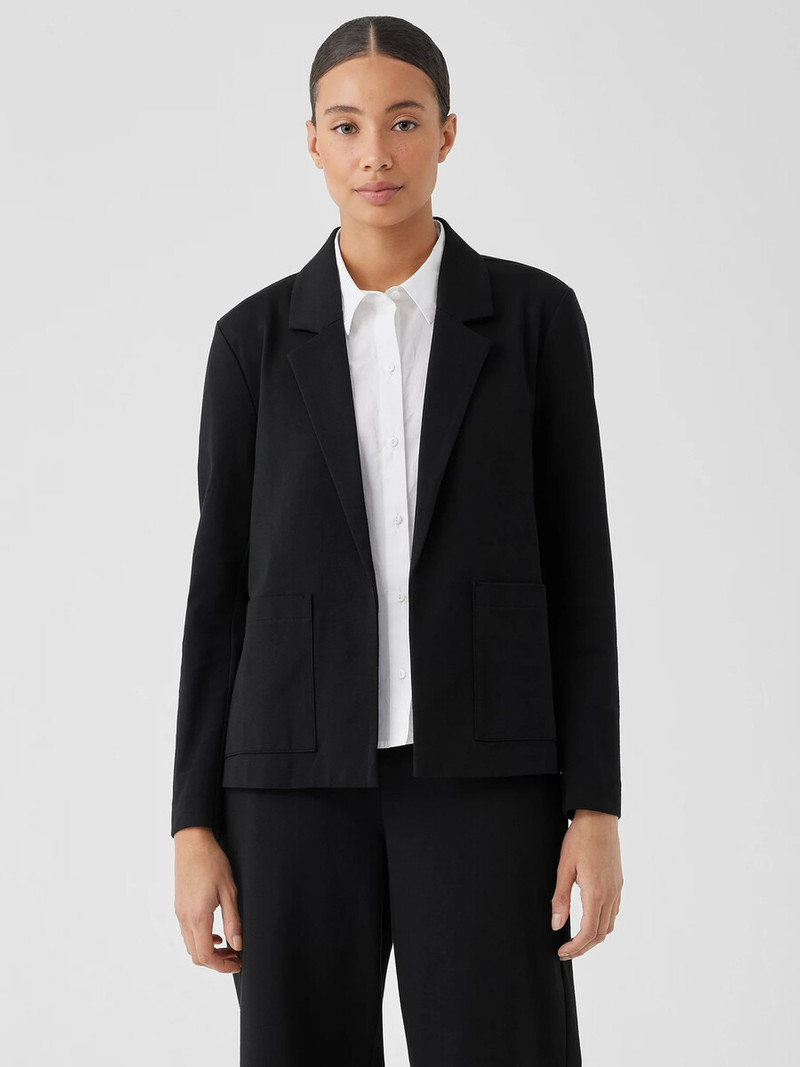 EILEEN FISHER Cotton Ponte Blazer outlook