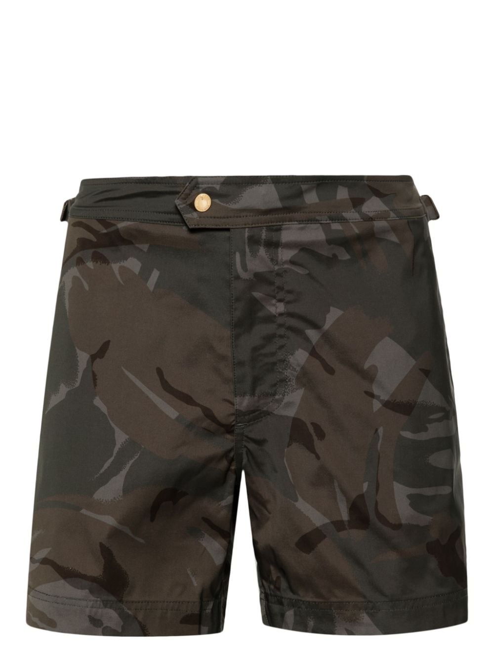 camouflage-pattern swim shorts - 1