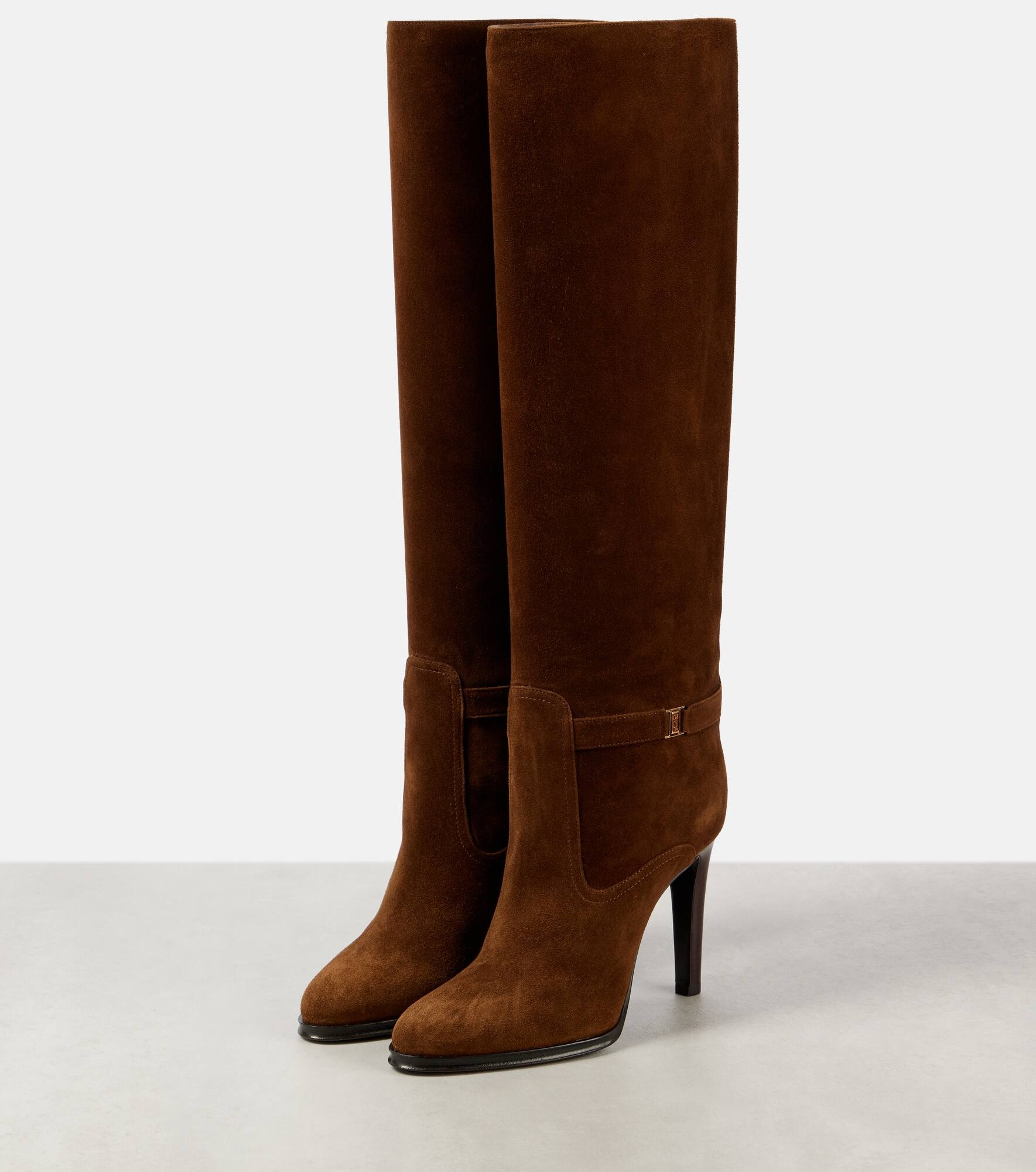 Diane 100 suede knee-high boots - 4