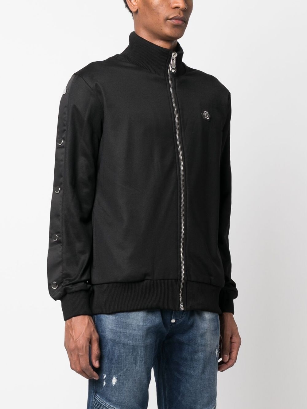 appliqué-detail bomber jacket - 4