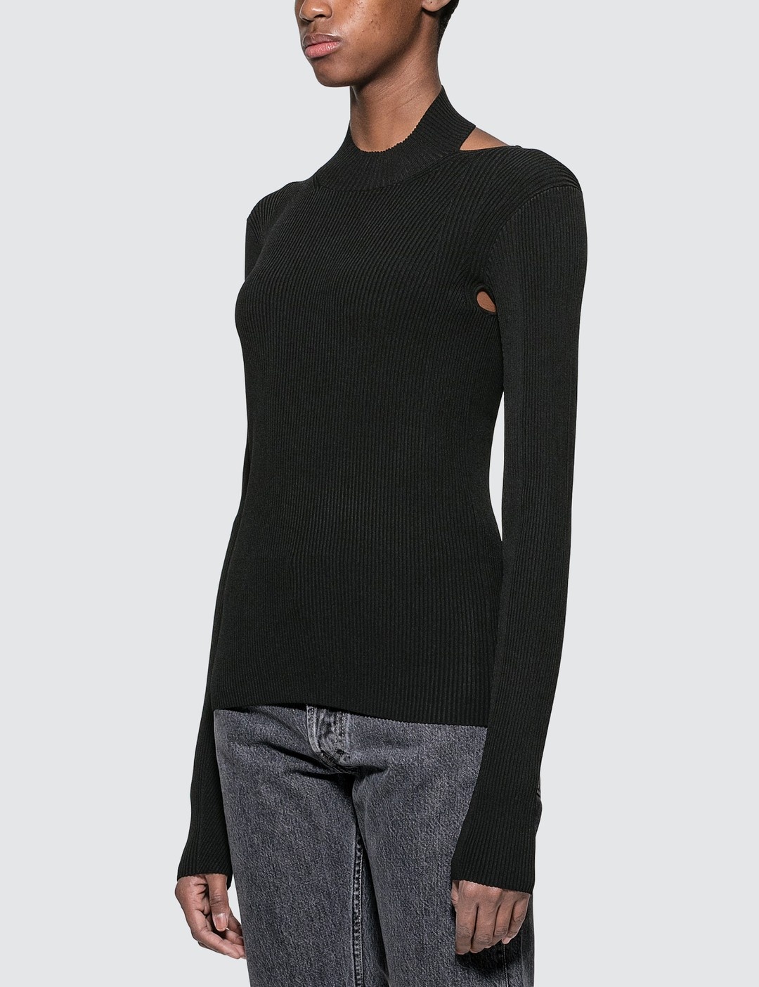 VISCOSE STRETCH OPENBACK PULLOVER - 3