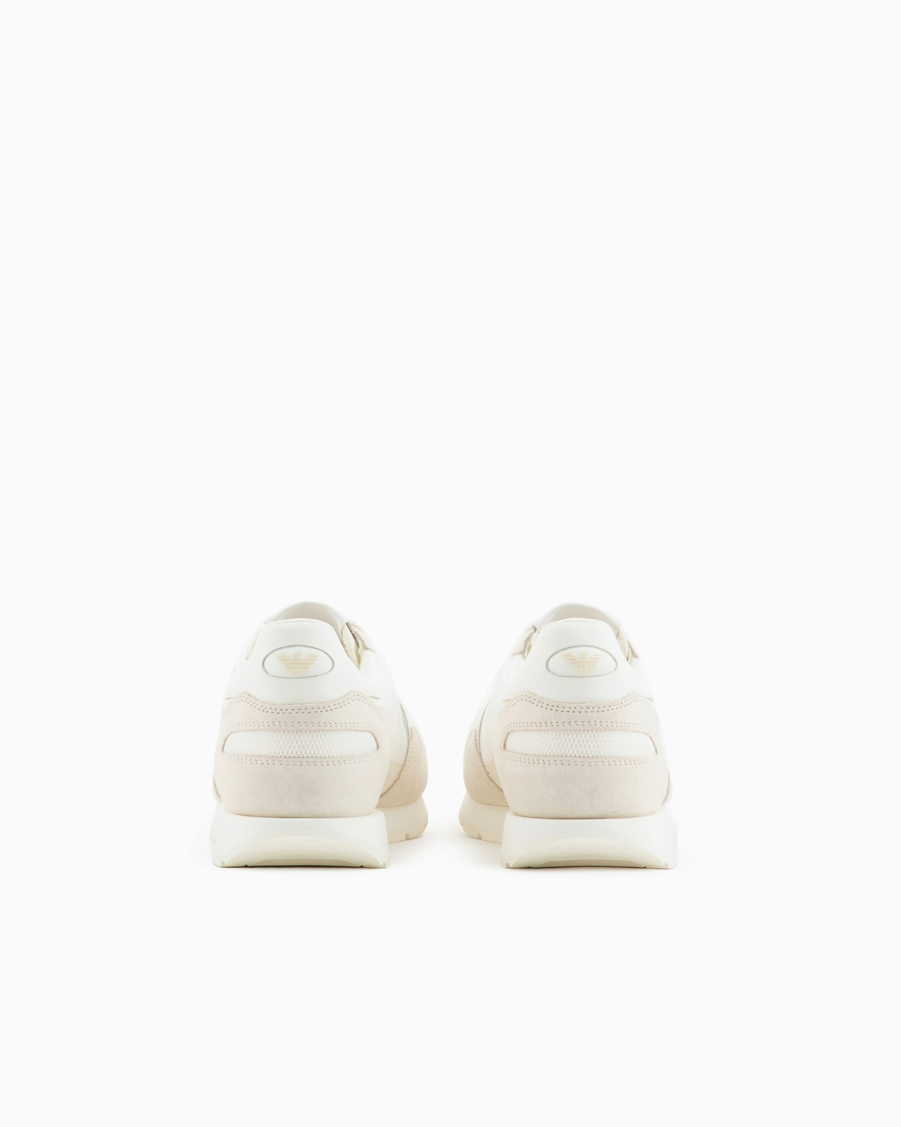 Mesh sneakers with suede details and eagle patch - 4
