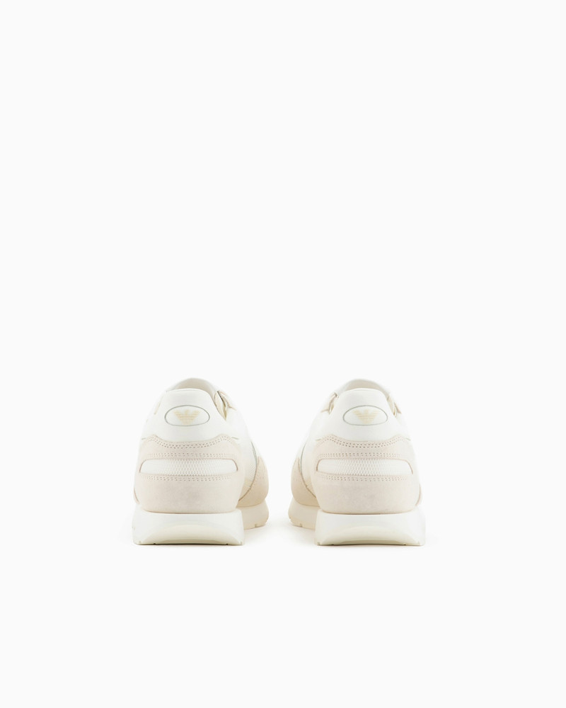 EMPORIO ARMANI Mesh sneakers with suede details and eagle patch outlook
