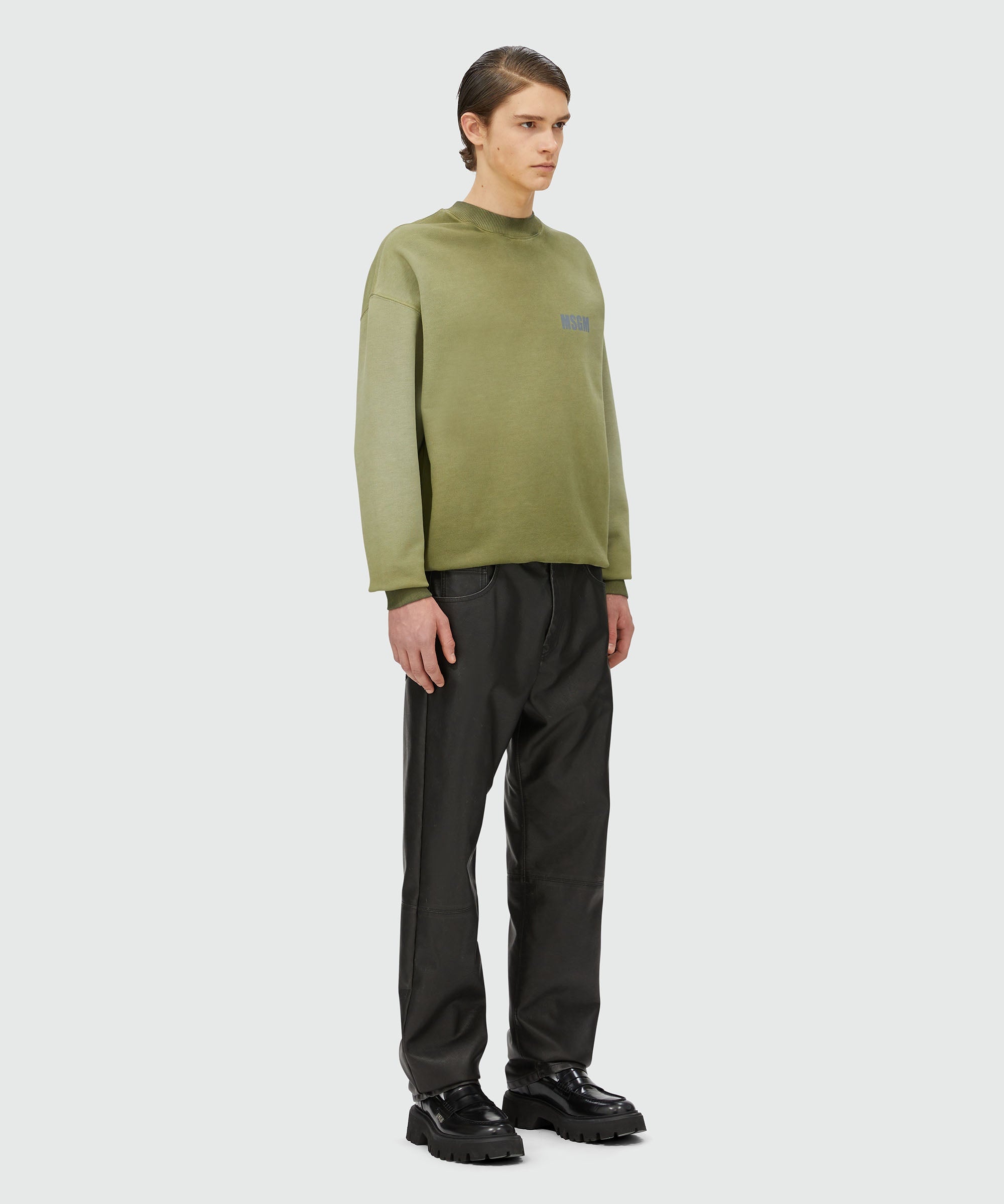 Jersey sweatshirt with reflective logo - 4