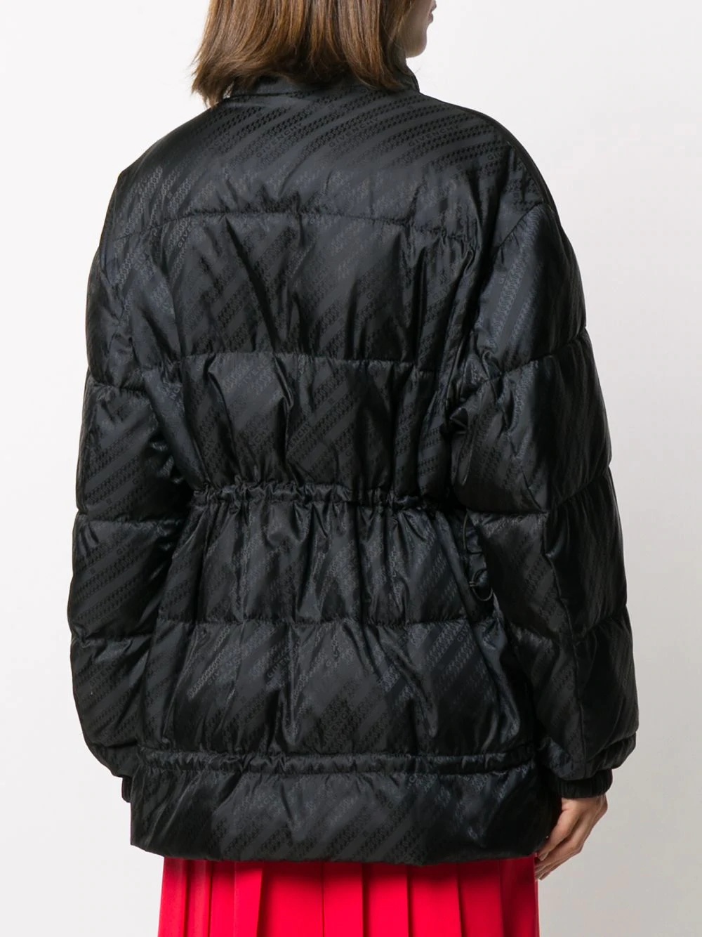 Chain logo-print puffer jacket - 4