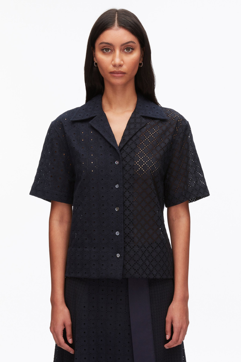 Broderie Anglaise Patchwork Camp Shirt 3